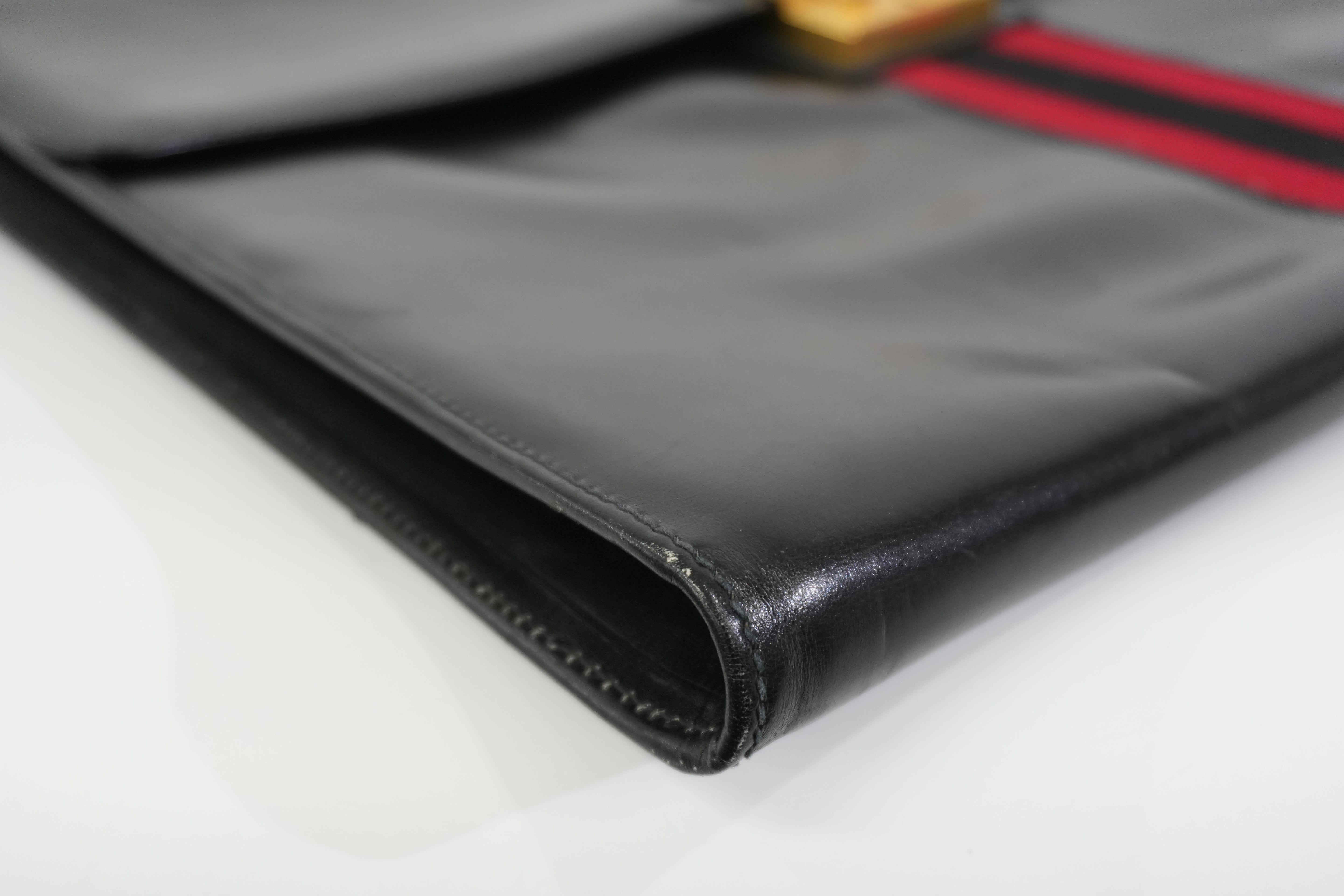 Pre-owned Gucci Laptop Case Black