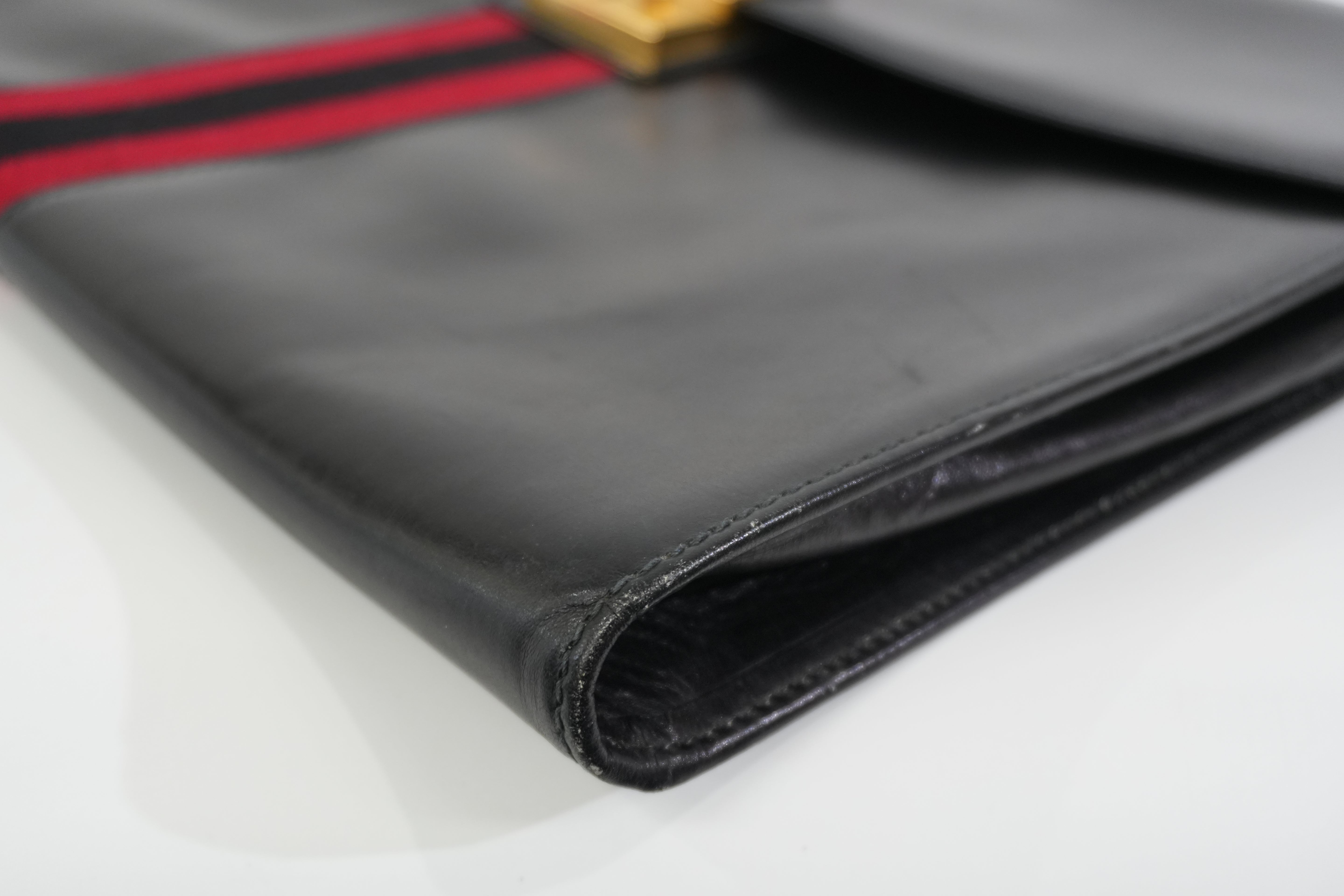 Pre-owned Gucci Laptop Case Black