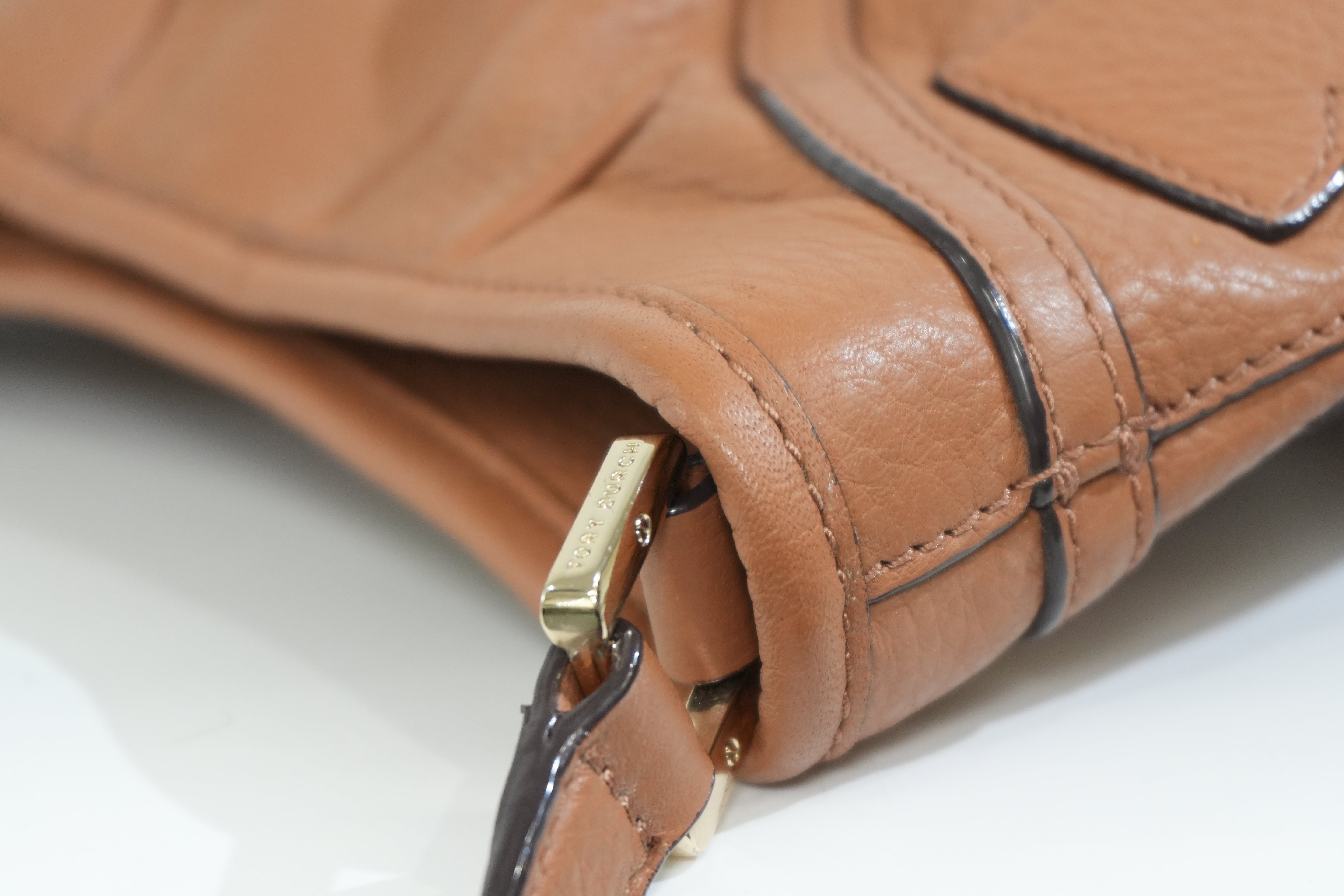 Pre-owned Tory Burch Crossbody Bag Brown