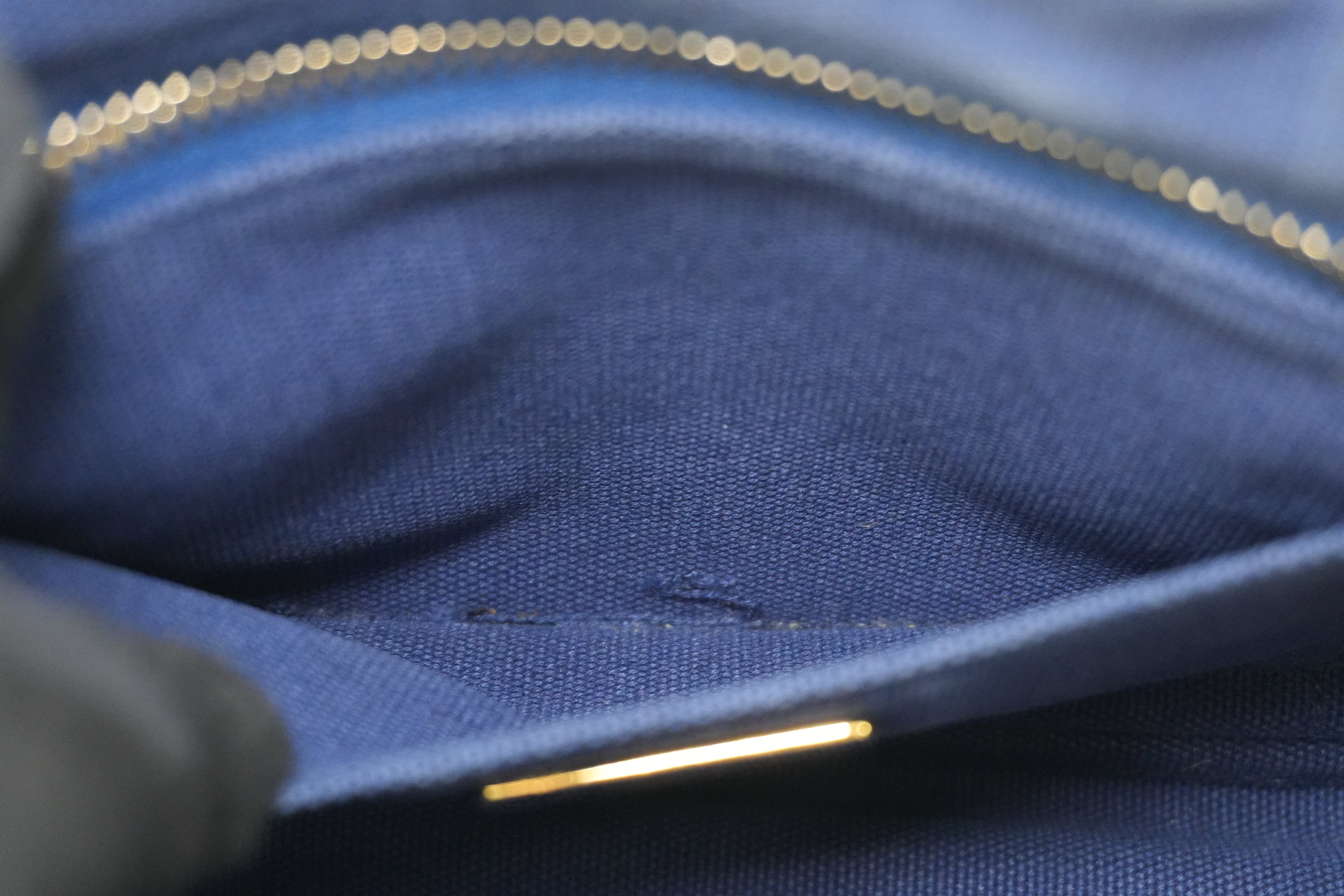 Pre-owned Prada Canapa Small Two Way Shoulder Blue