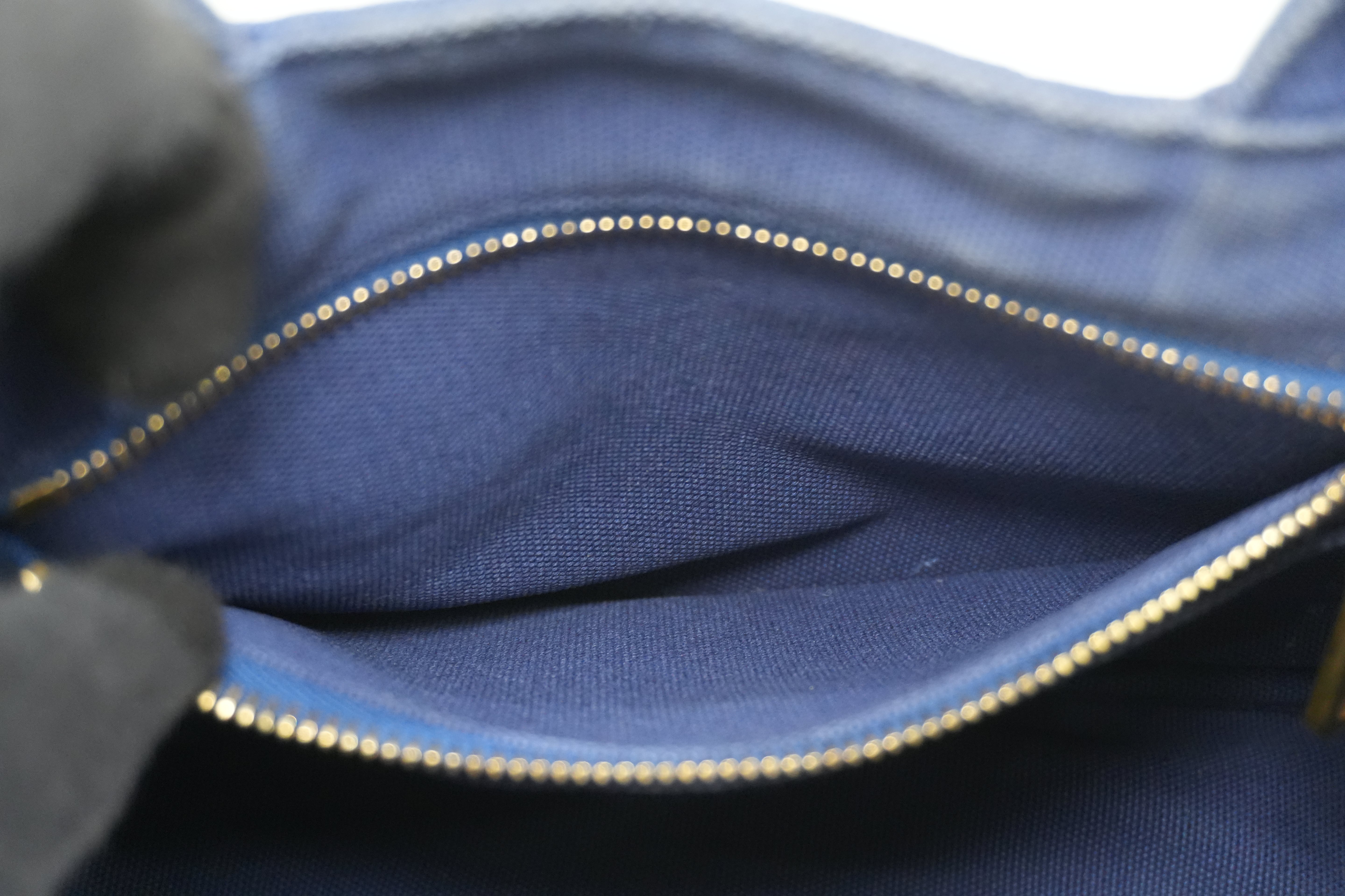 Pre-owned Prada Canapa Small Two Way Shoulder Blue