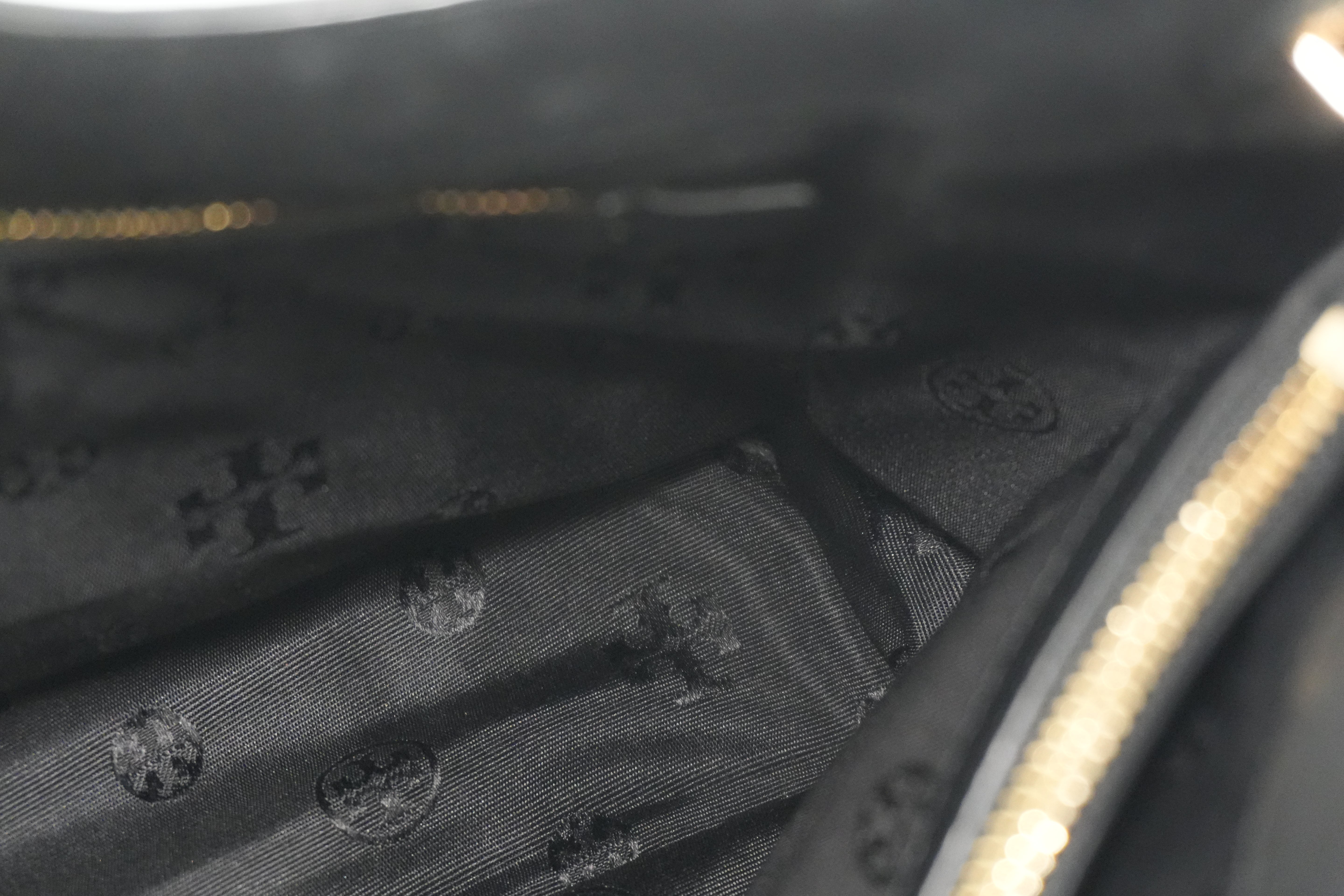 Pre-owned Tory Burch Chain Tote Bag Black