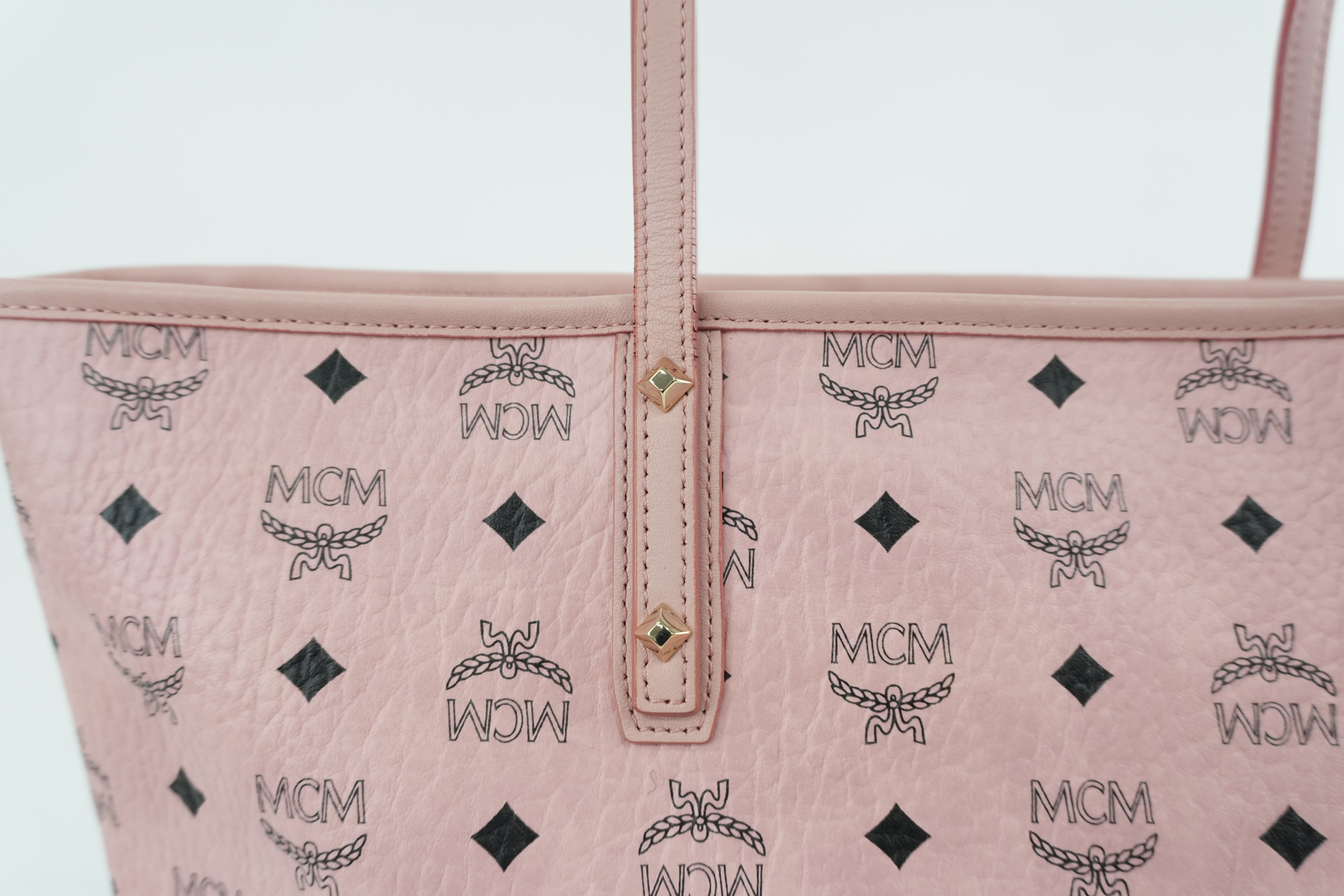 MCM Tote Bag Pink Used