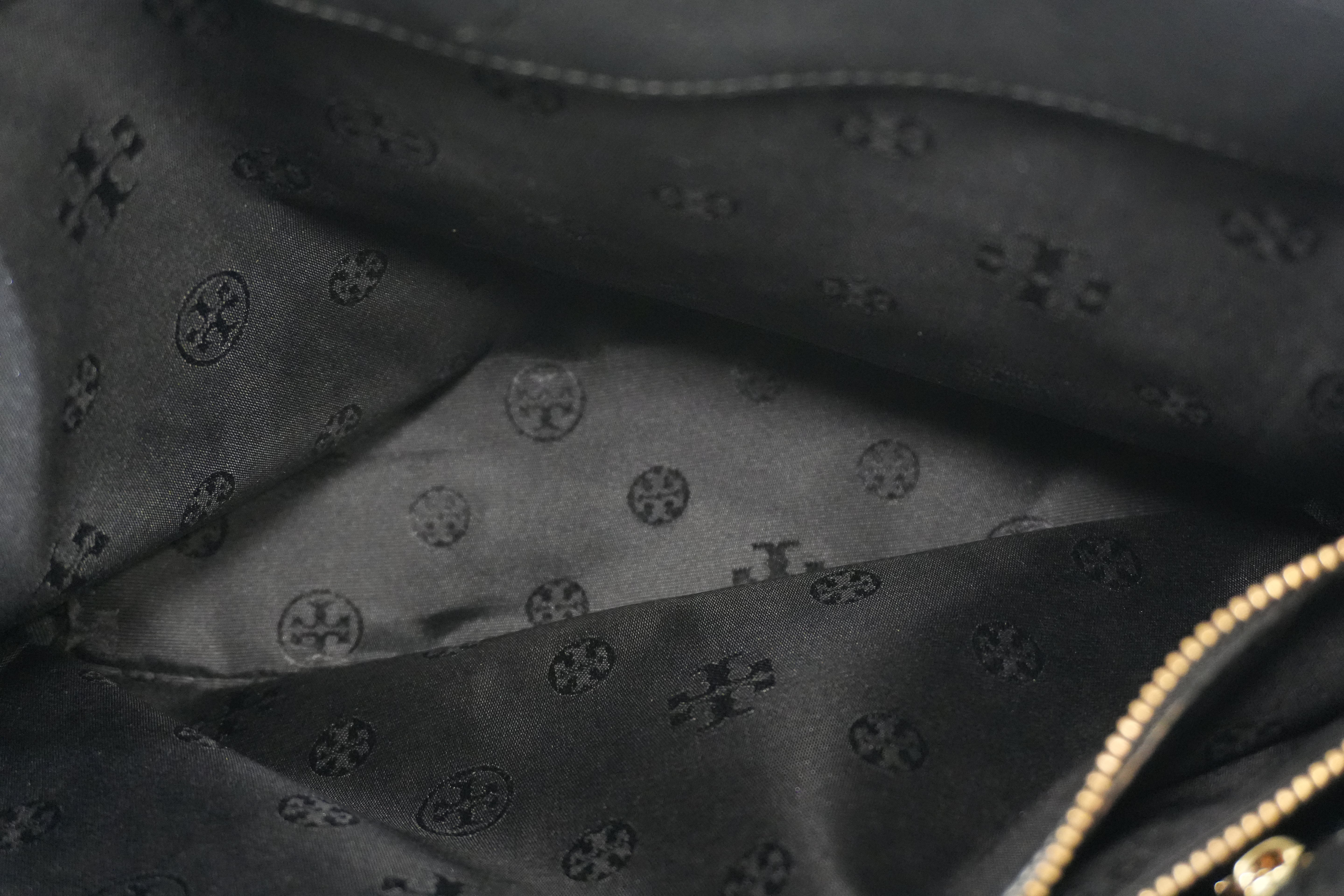 Pre-owned Tory Burch Chain Tote Bag Black