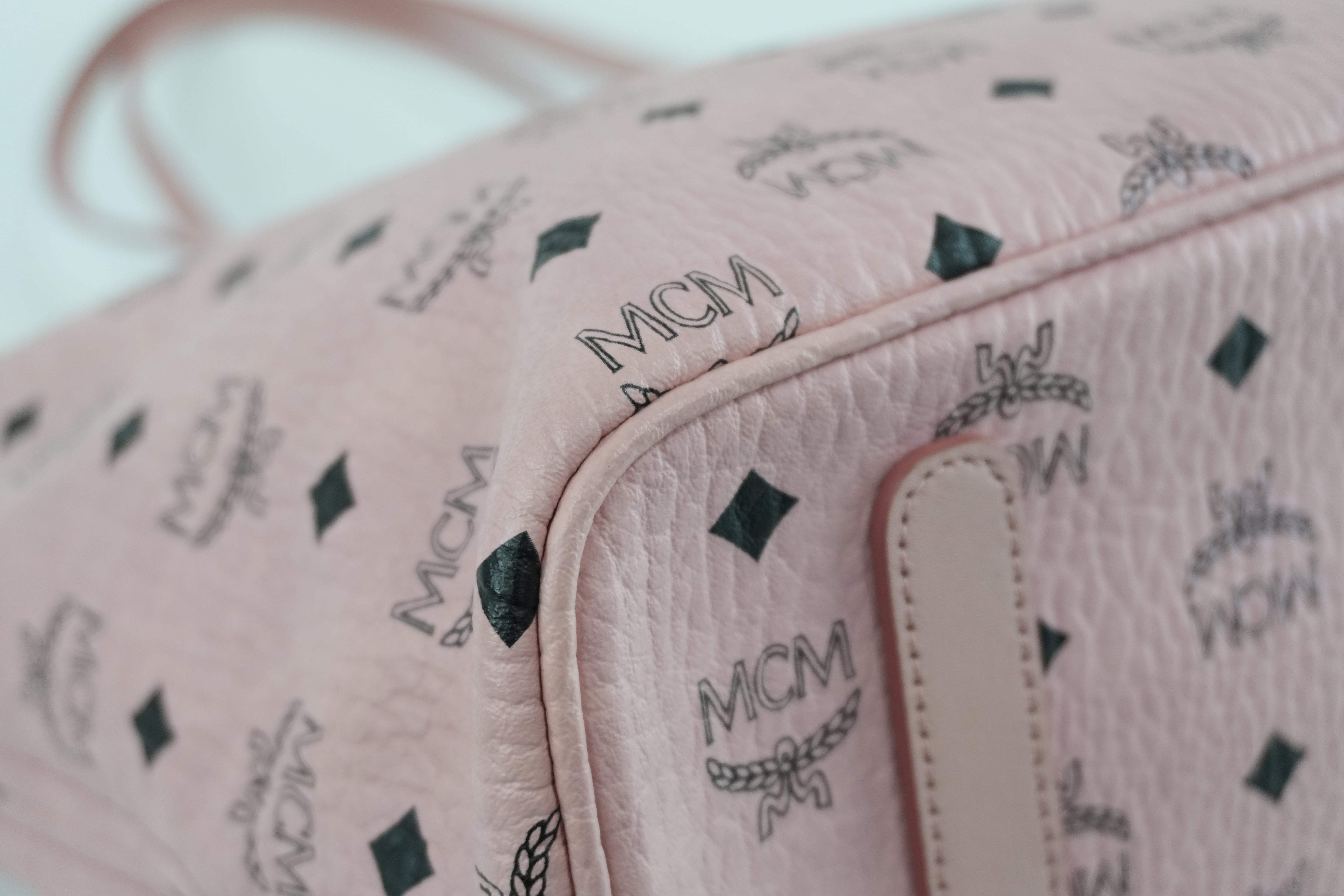 MCM Tote Bag Pink Used