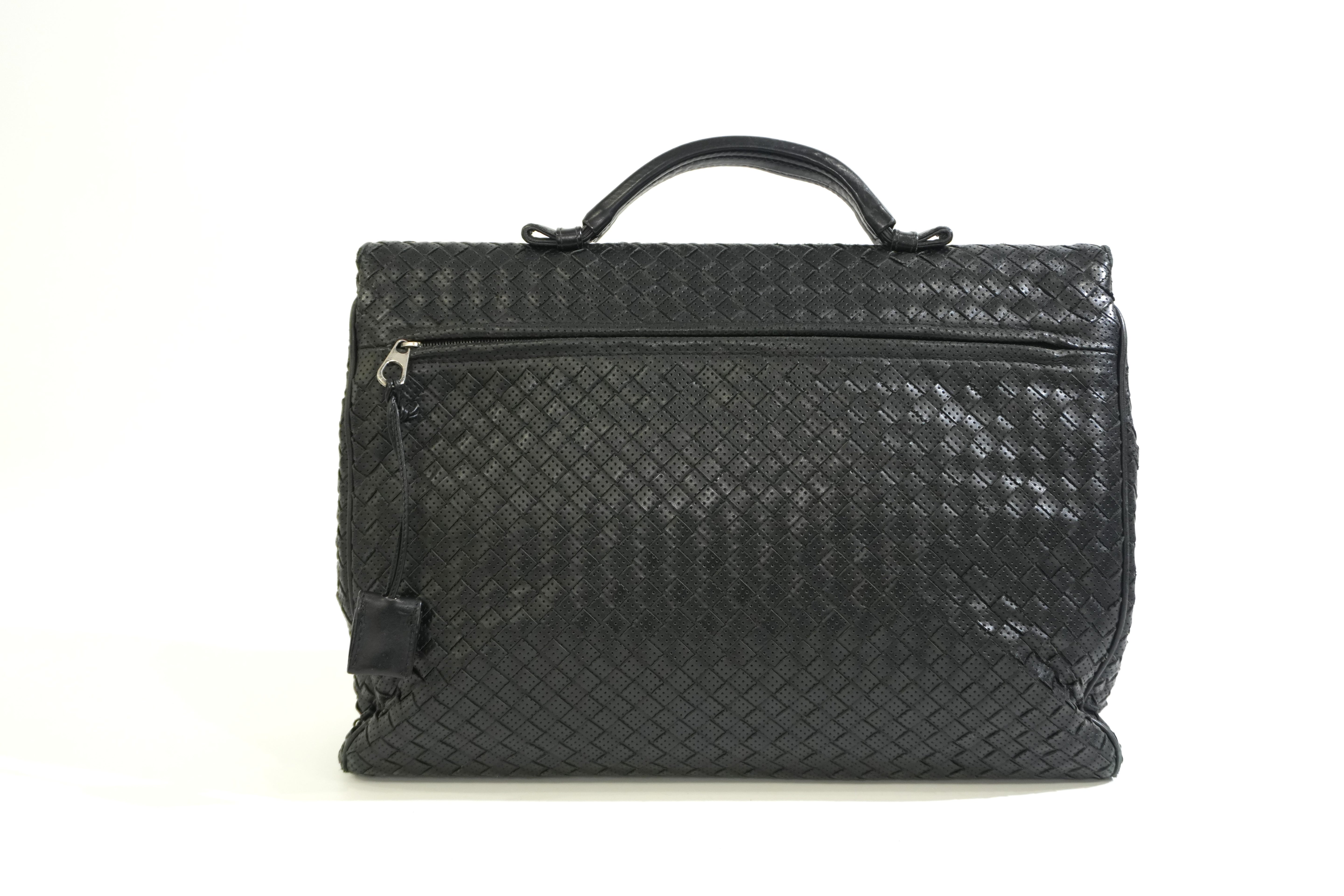 Pre-owned Bottega Business Bag Black