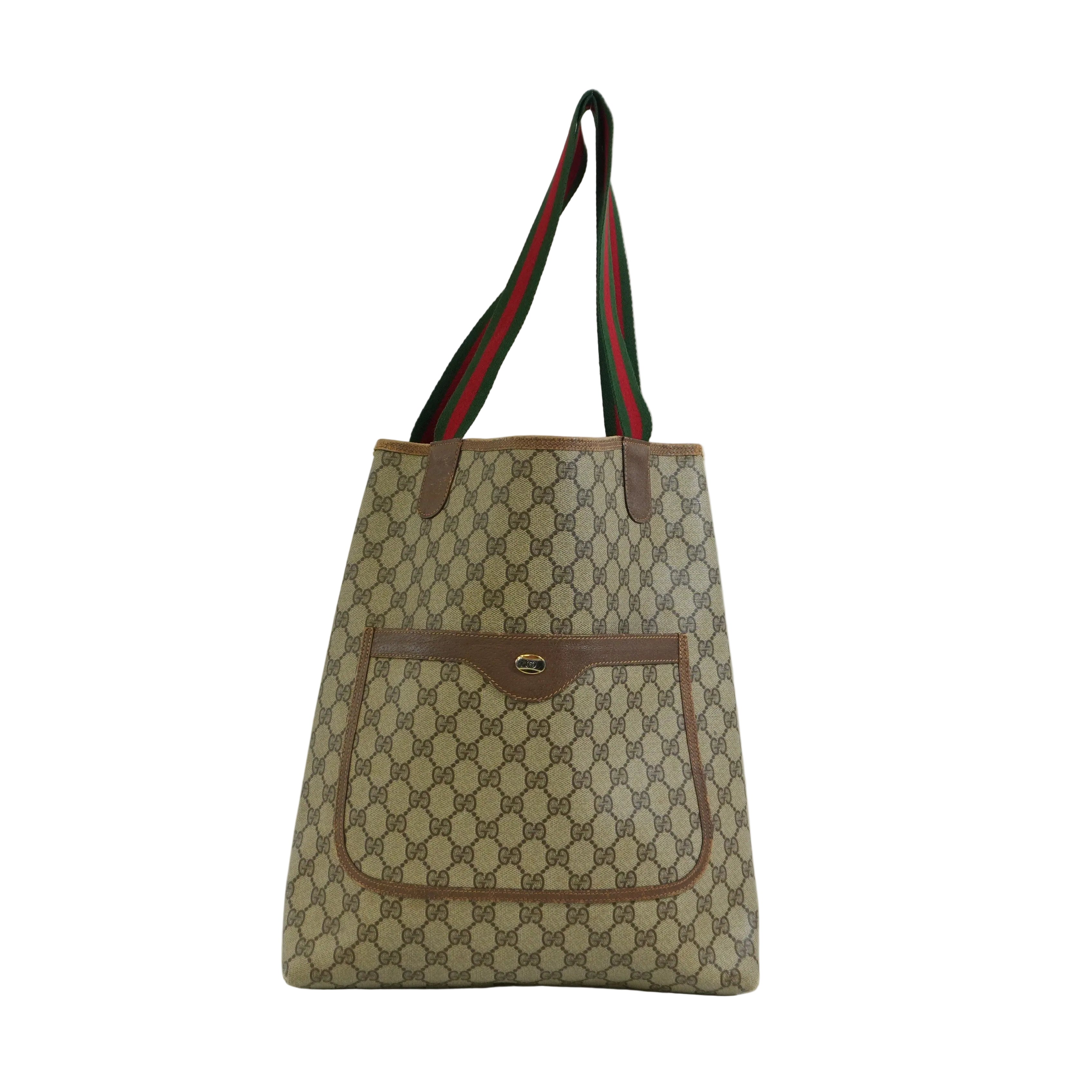Pre-owned Gucci Ophidia Tote Bag Brown