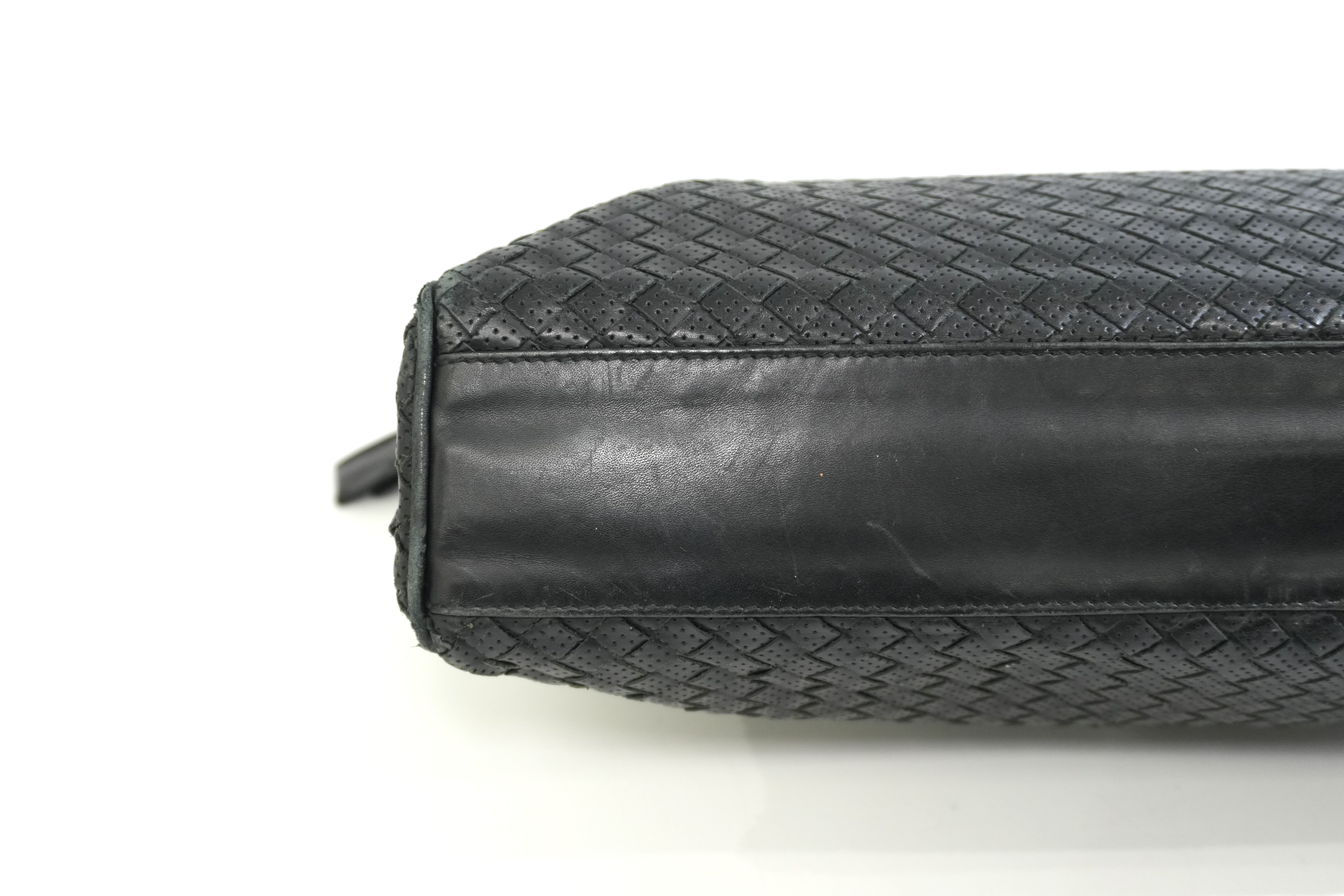 Pre-owned Bottega Business Bag Black