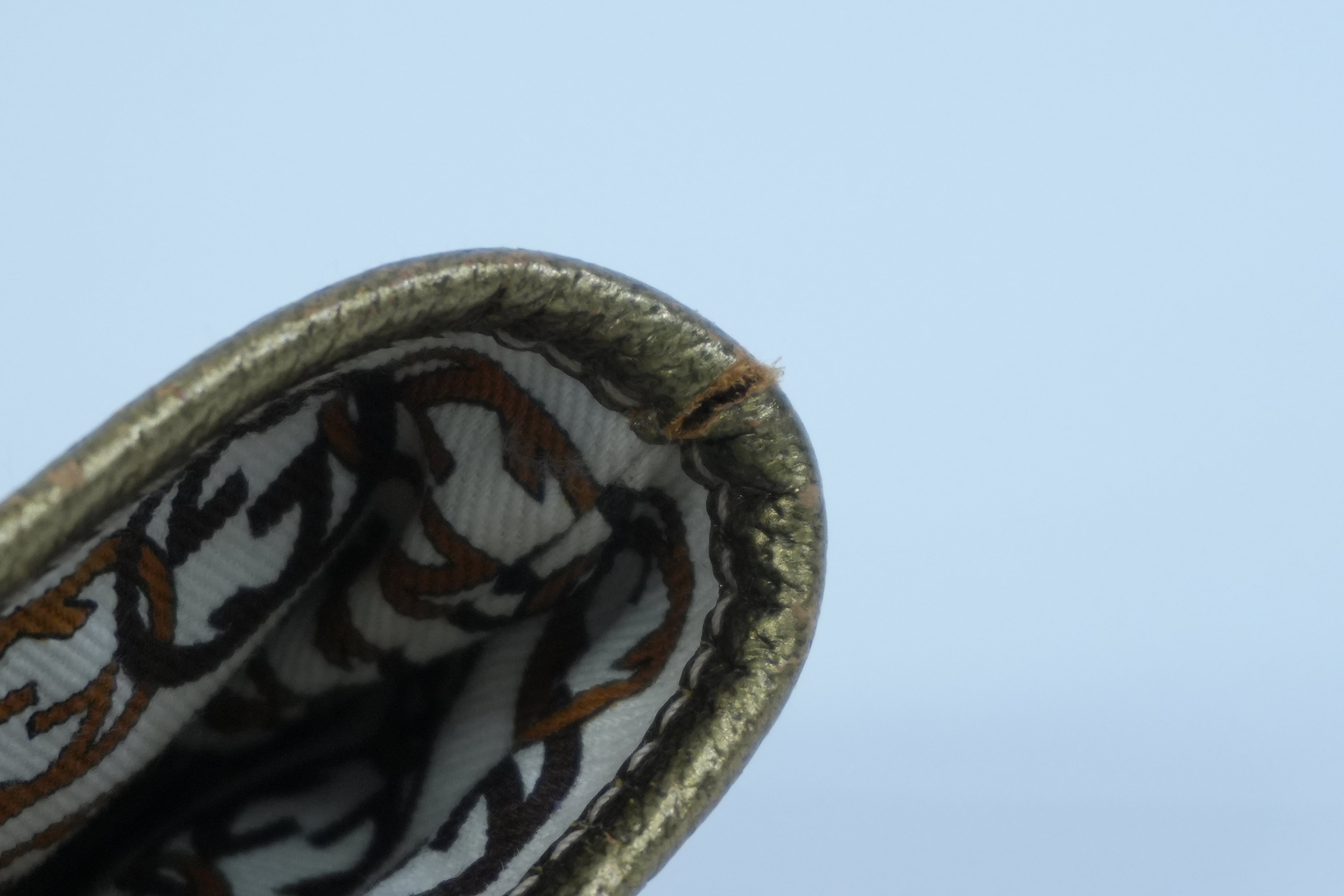 Pre-owned Gucci Metallic Diamond Tote Bag Gold