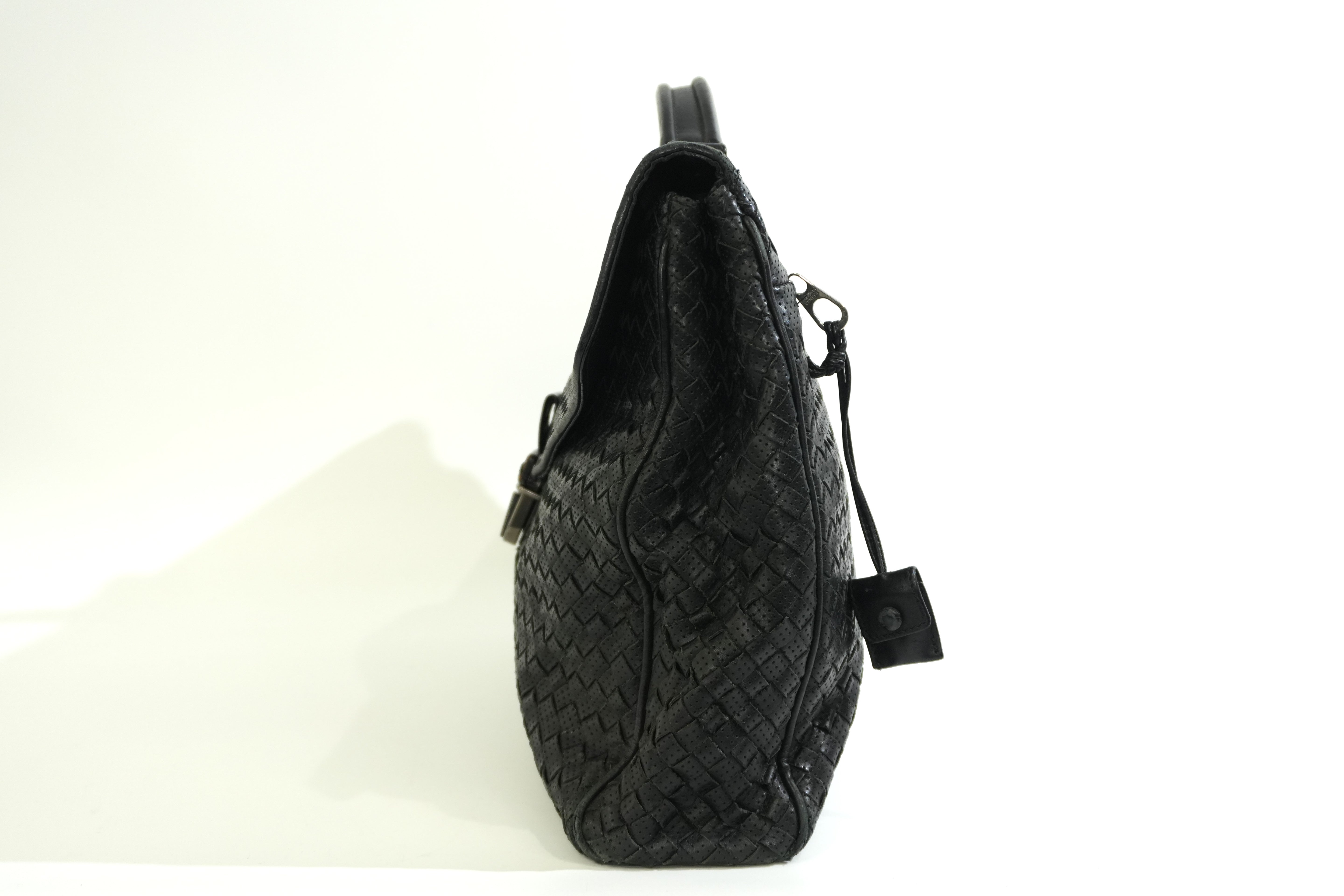 Pre-owned Bottega Business Bag Black
