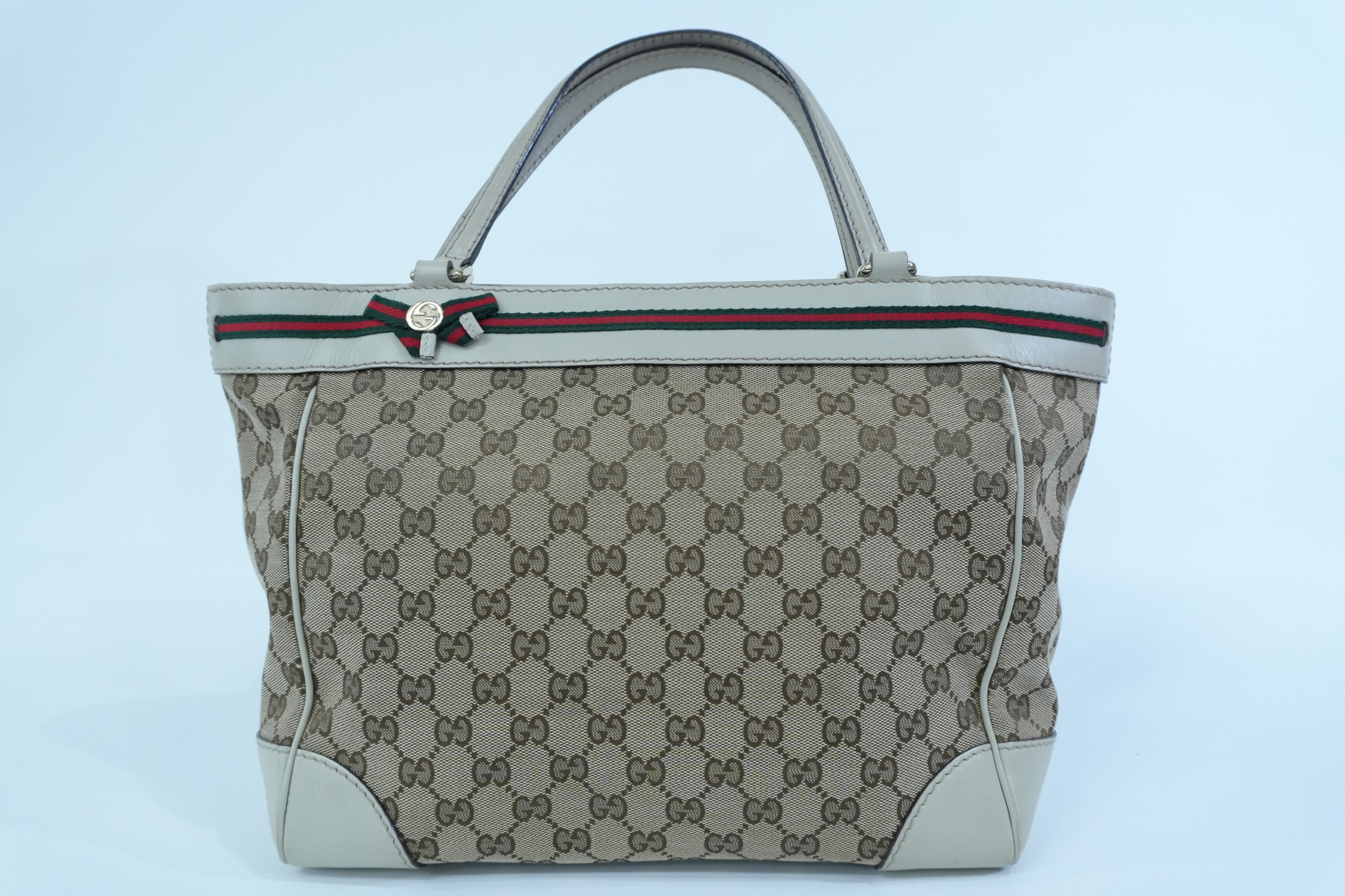 Pre-owned Gucci Guccisima Tote Bag White