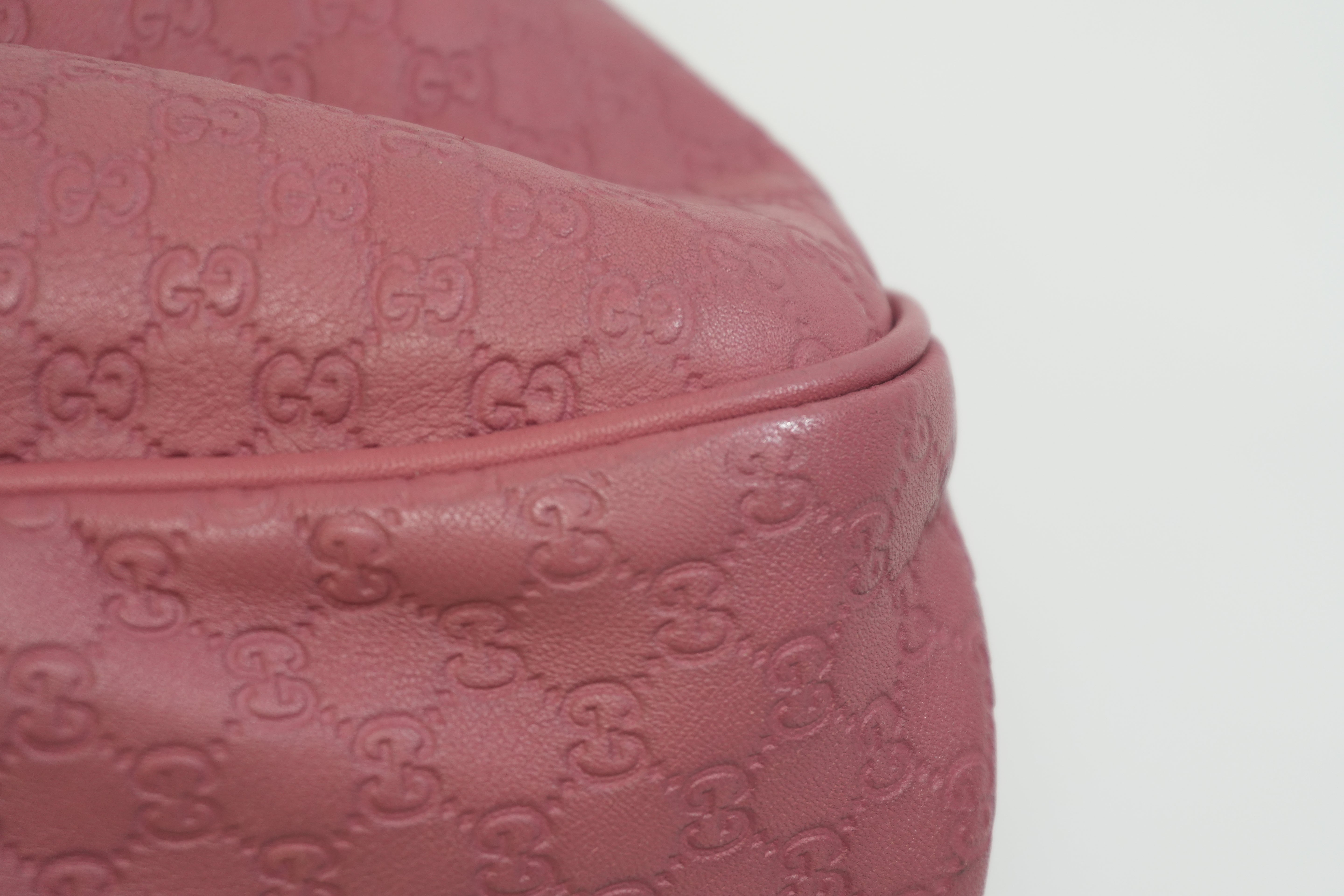 Pre-owned Gucci Microguccisima Shoulder Bag Pink