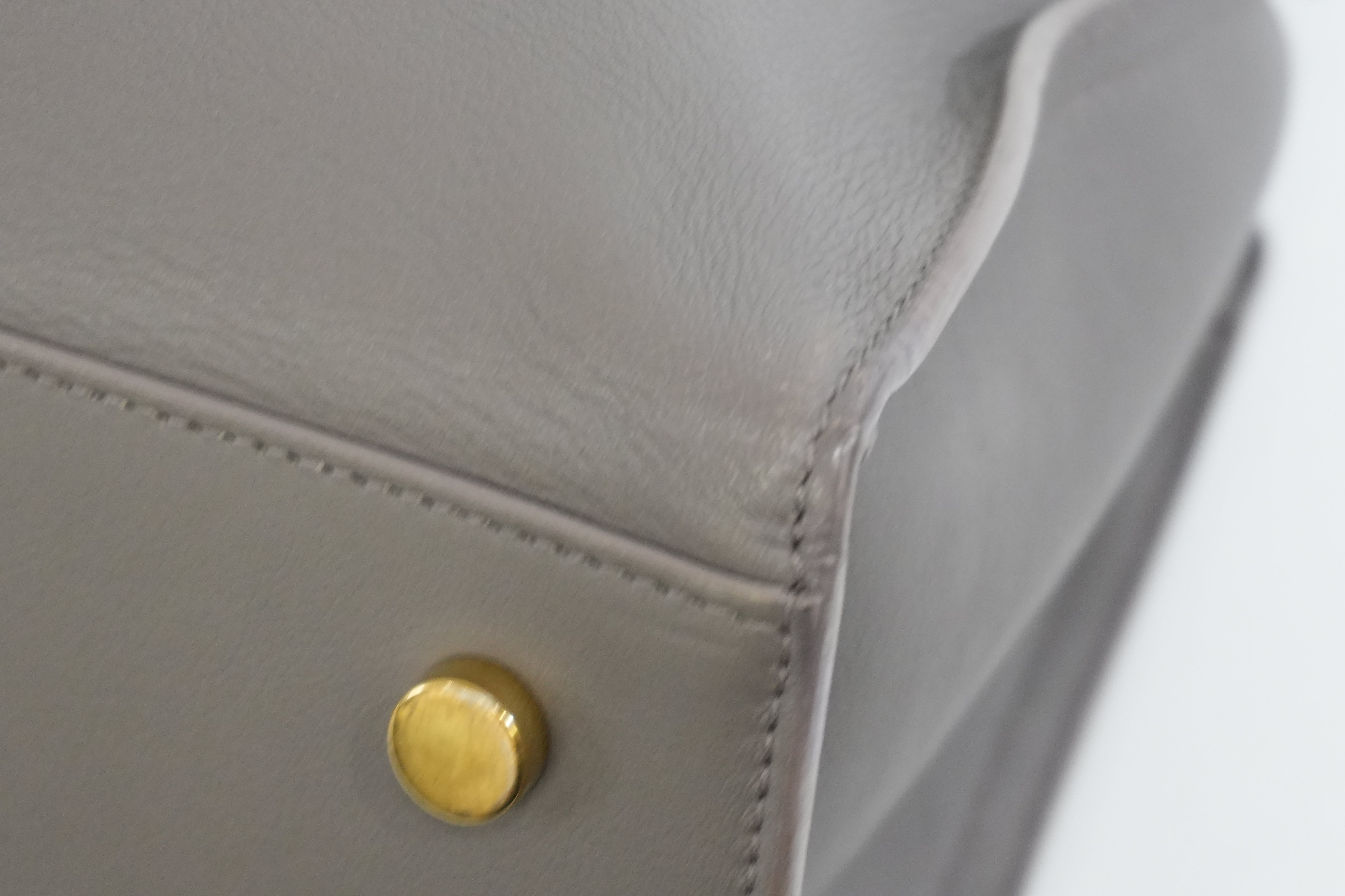 Pre-owned Saint Laurent Small Monogram Cabas Handbag Fog