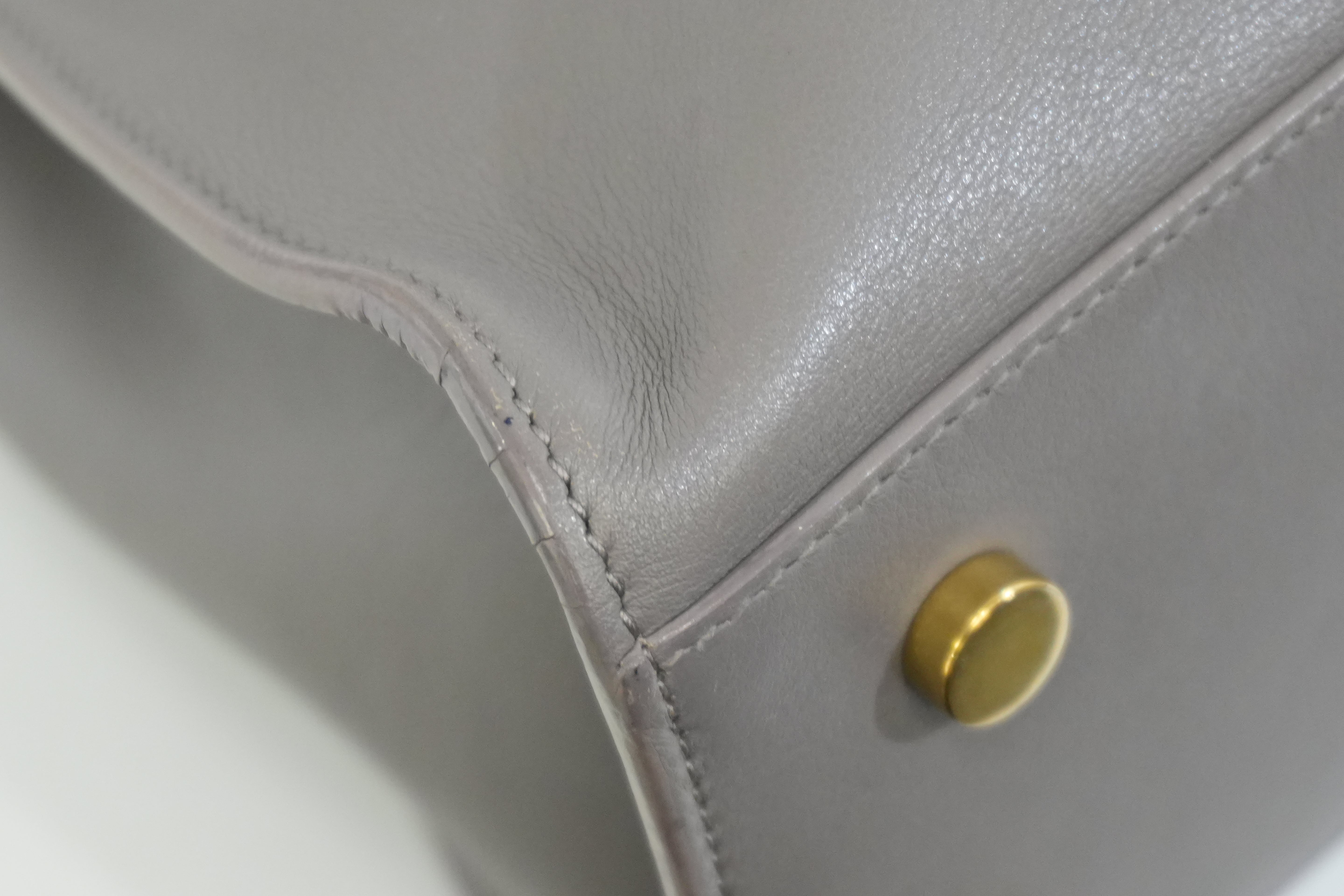 Pre-owned Saint Laurent Small Monogram Cabas Handbag Fog