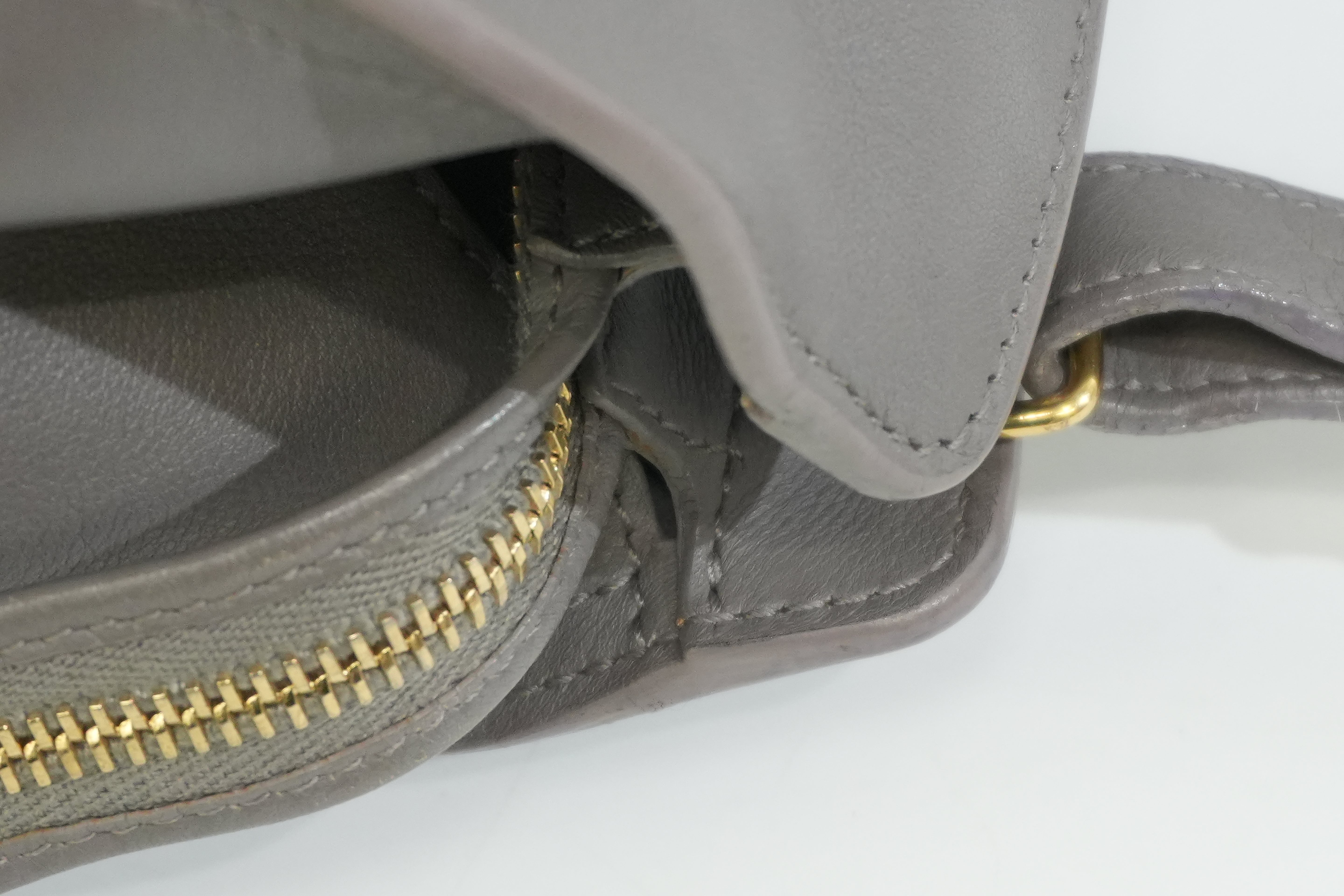 Pre-owned Saint Laurent Small Monogram Cabas Handbag Fog