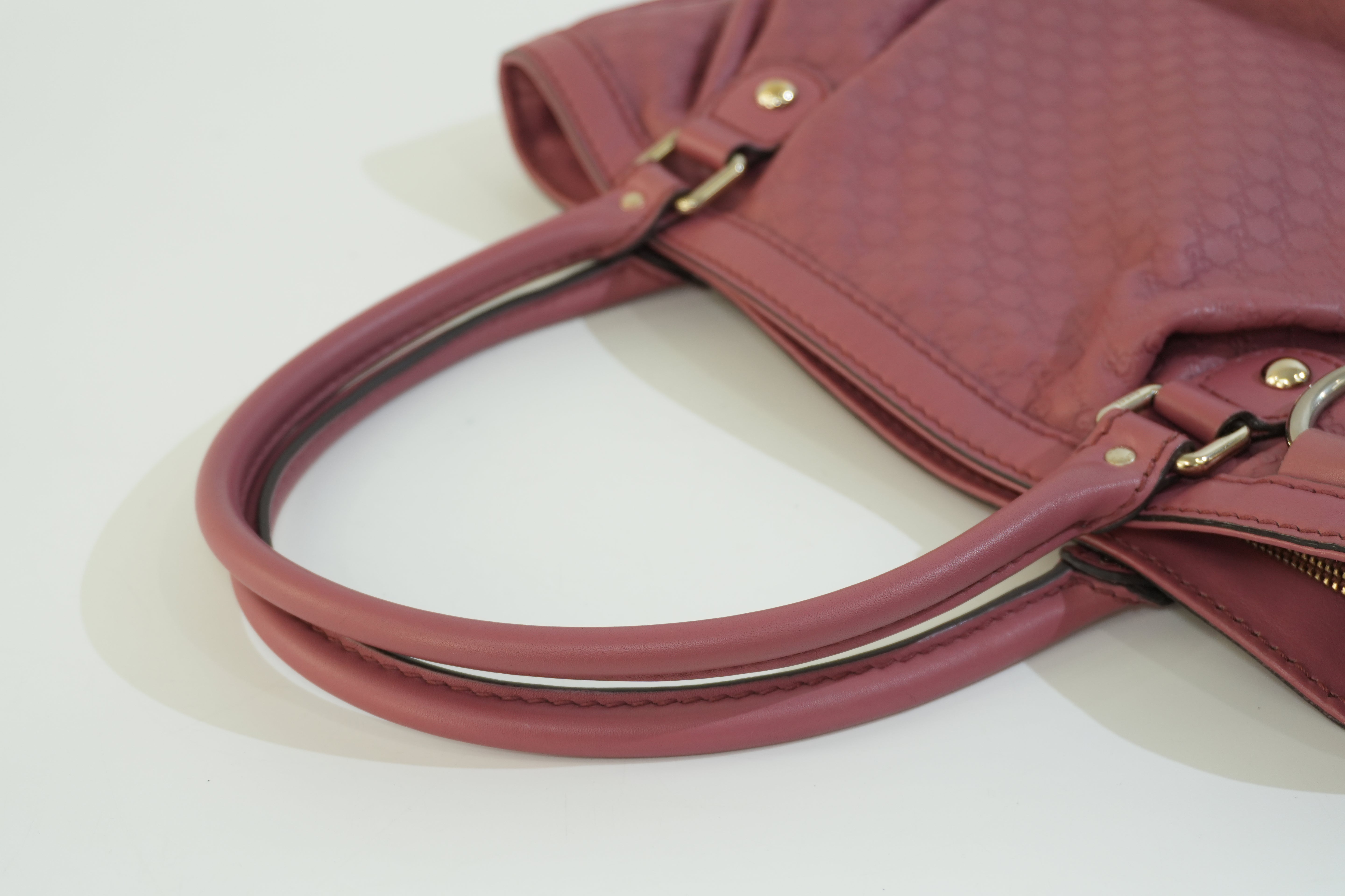 Pre-owned Gucci Microguccisima Shoulder Bag Pink