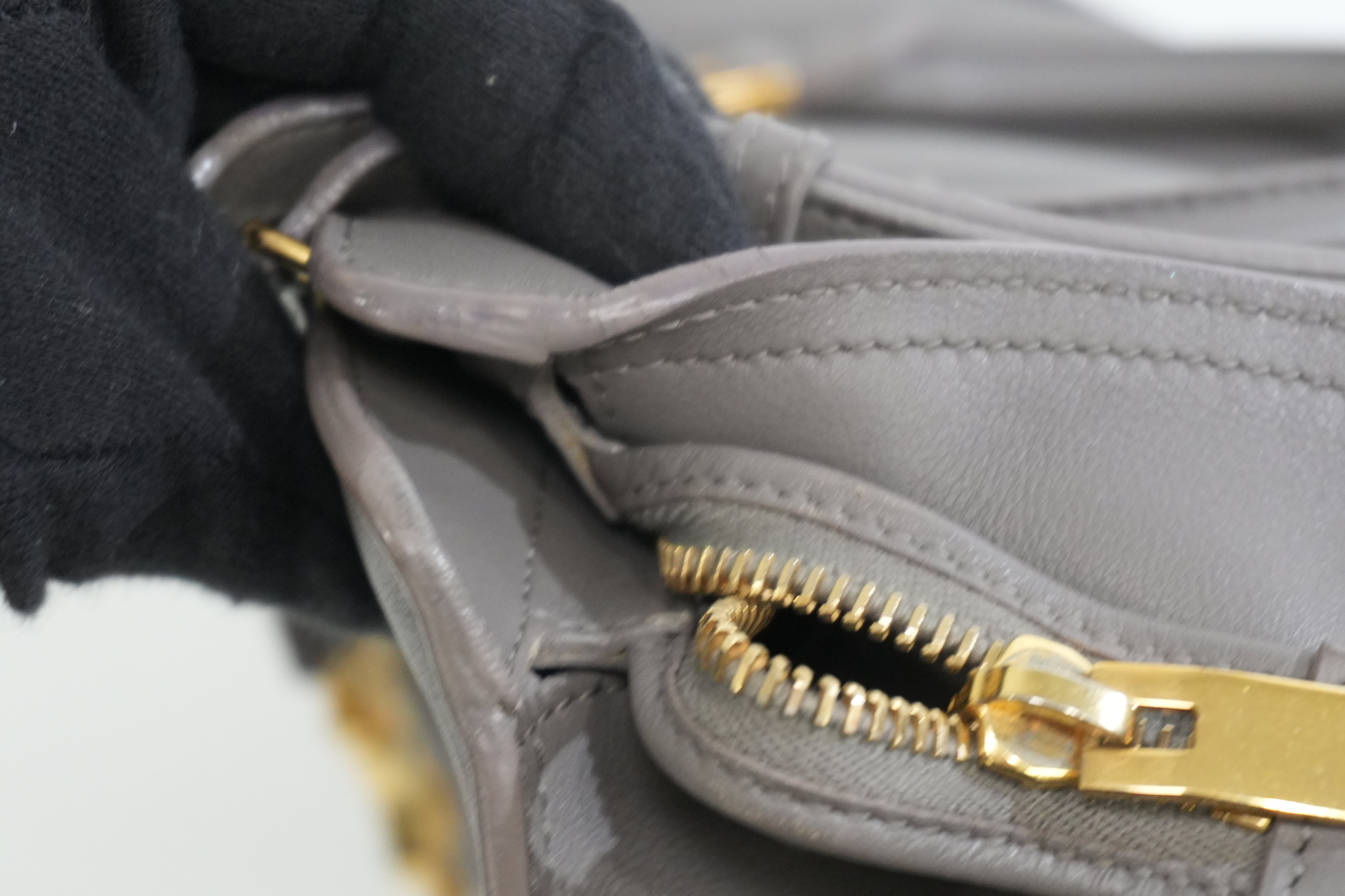 Pre-owned Saint Laurent Small Monogram Cabas Handbag Fog