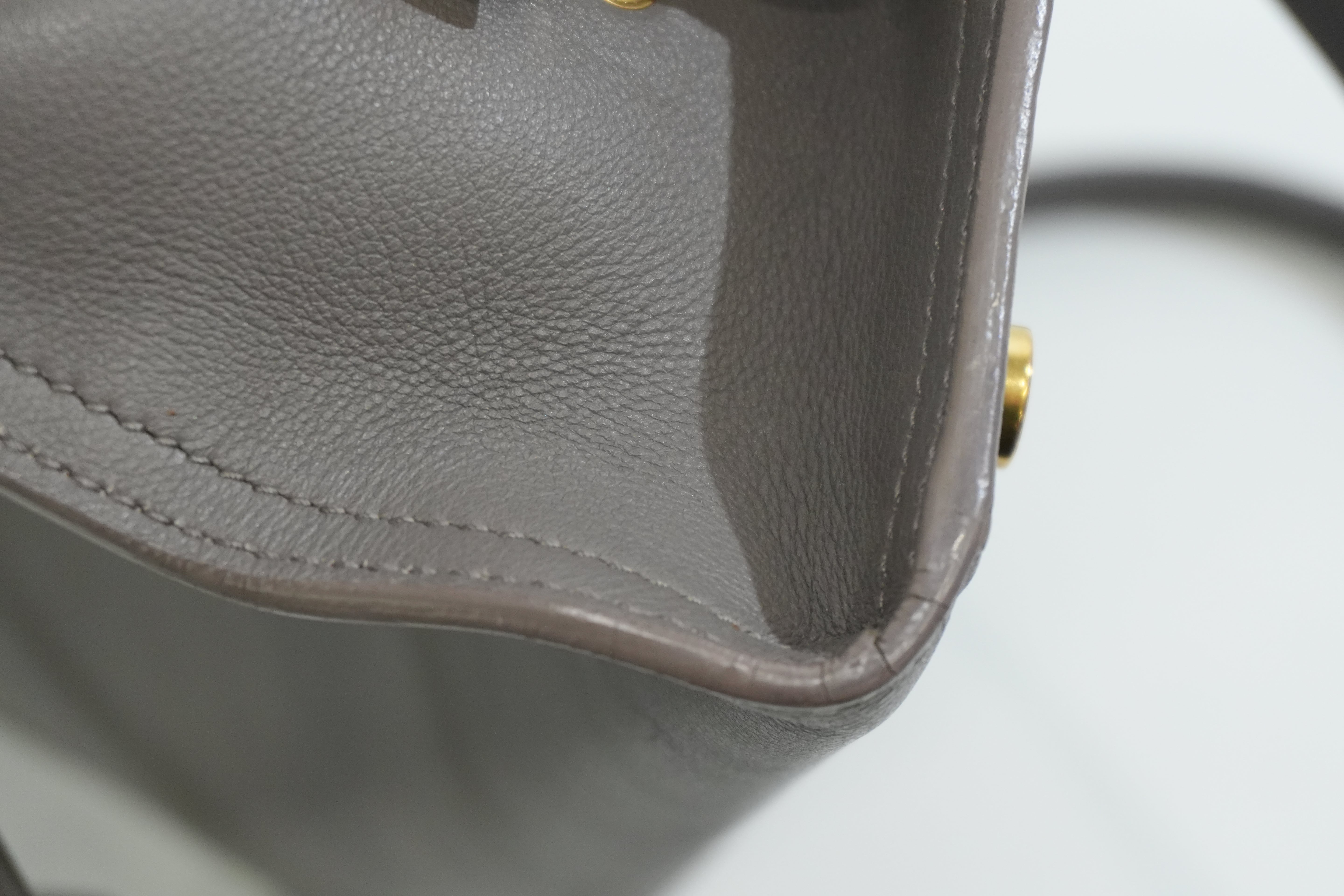 Pre-owned Saint Laurent Small Monogram Cabas Handbag Fog