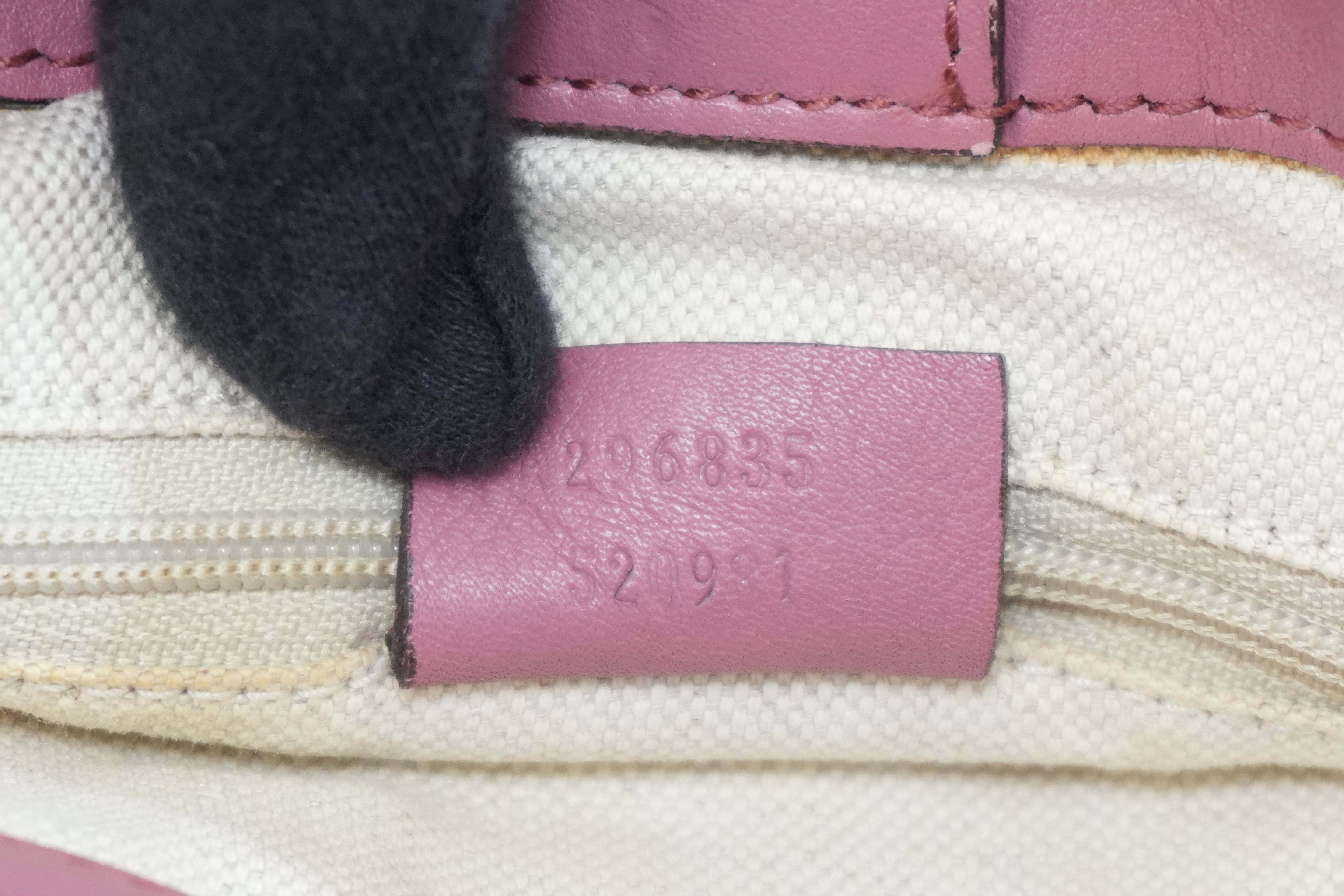 Pre-owned Gucci Microguccisima Shoulder Bag Pink
