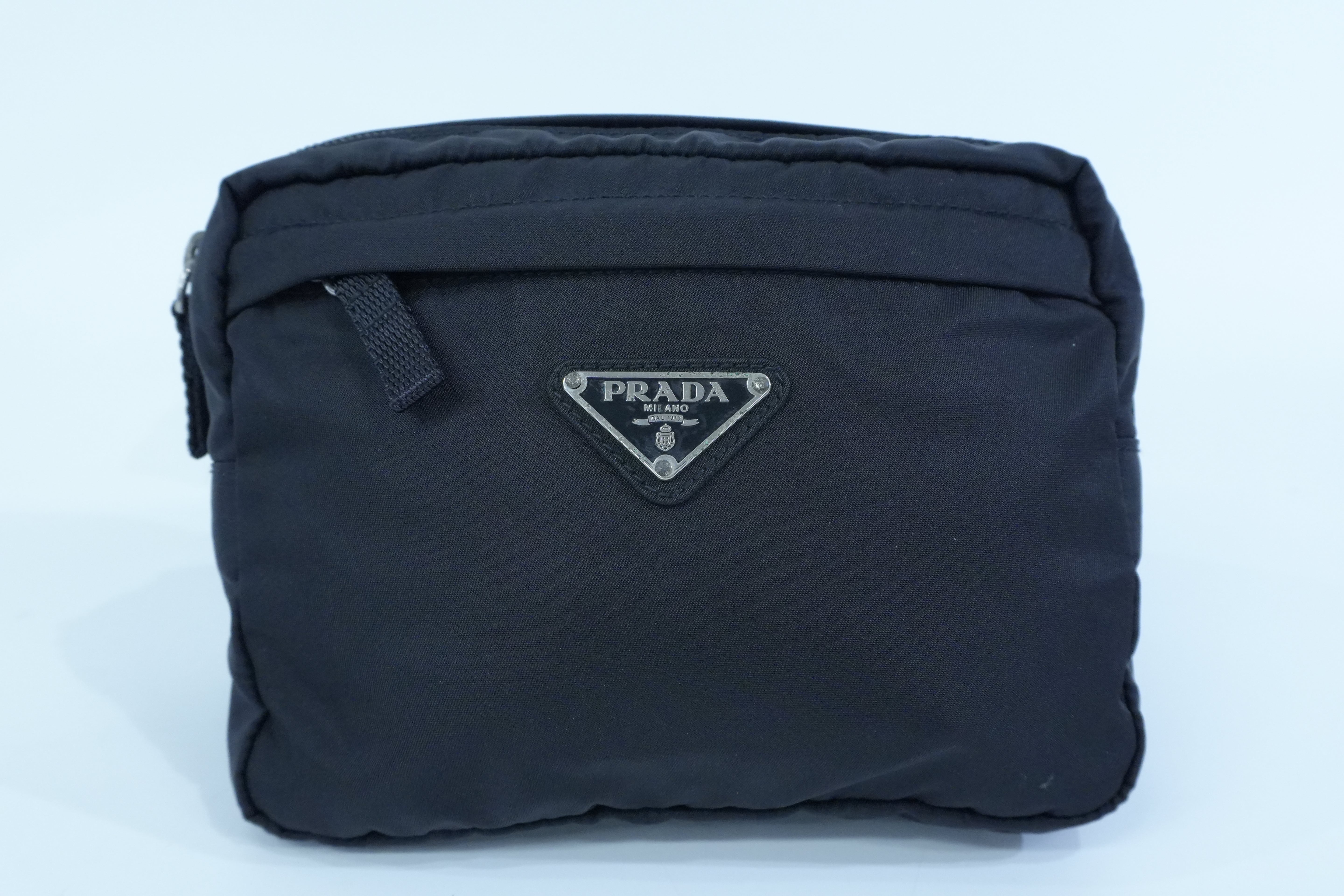 Pre-owned Prada Nylon Body Bag Black