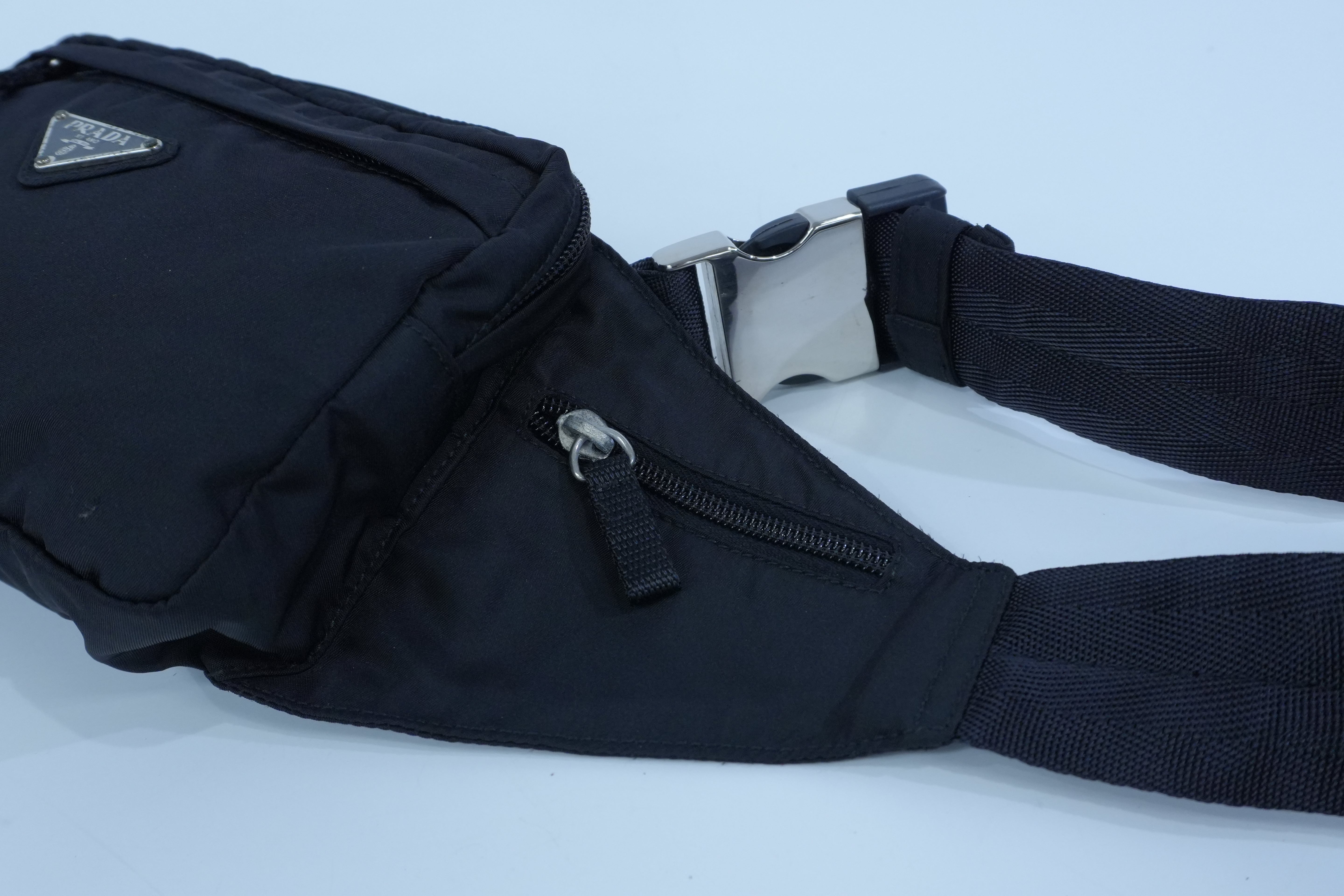 Pre-owned Prada Nylon Body Bag Black