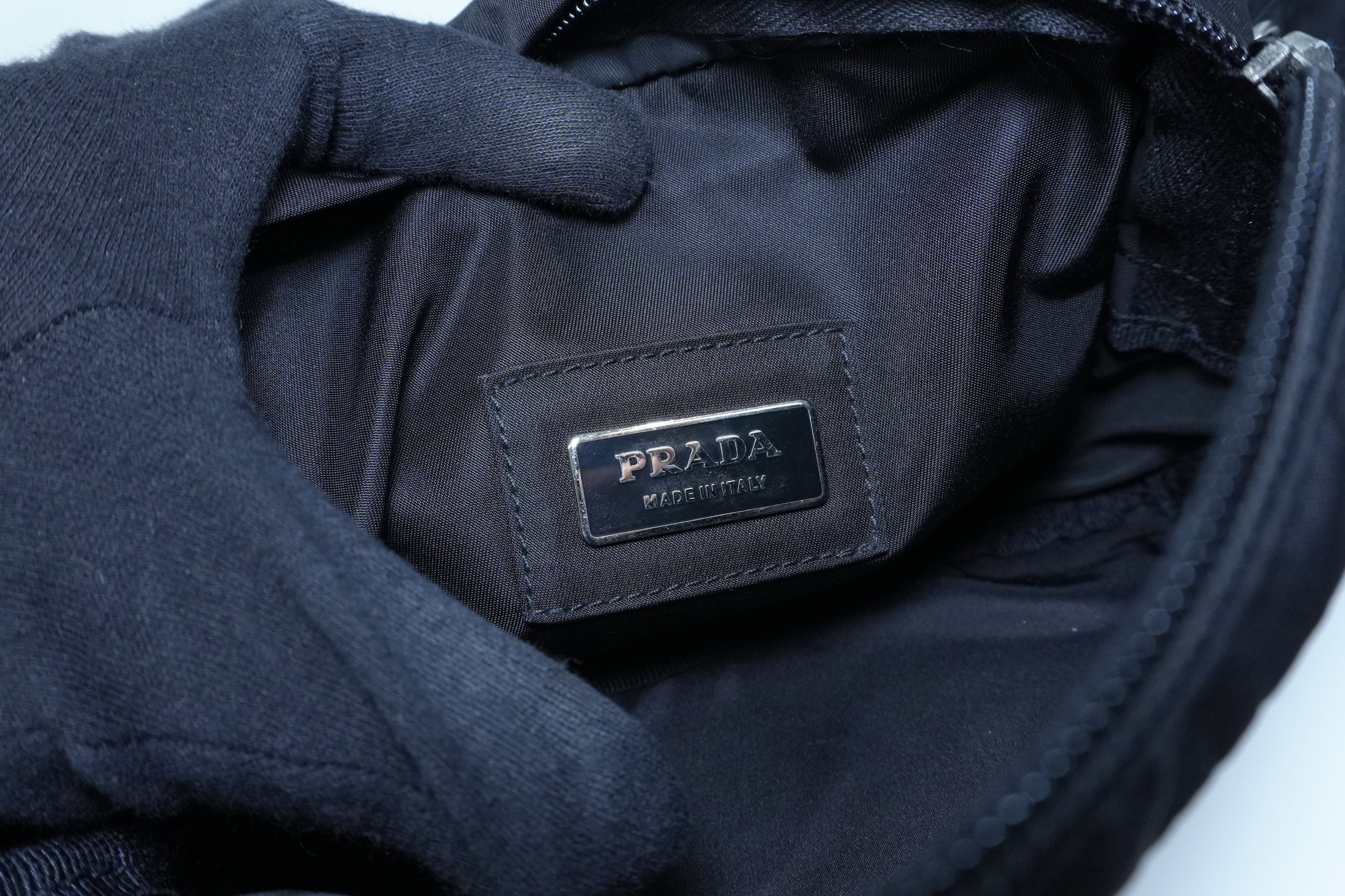 Pre-owned Prada Nylon Body Bag Black