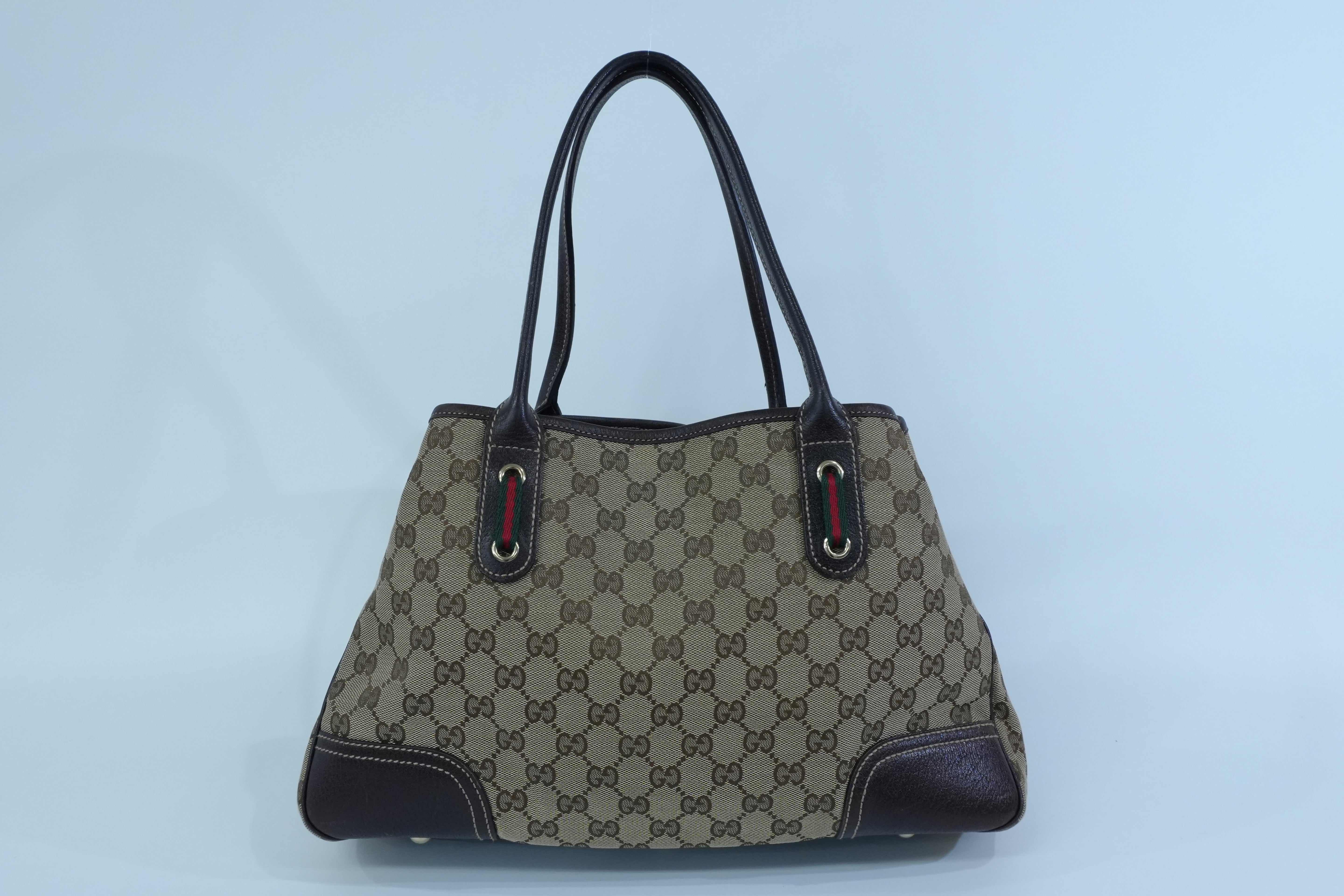 Pre-owned Gucci Ophidia Tote Bag Brown