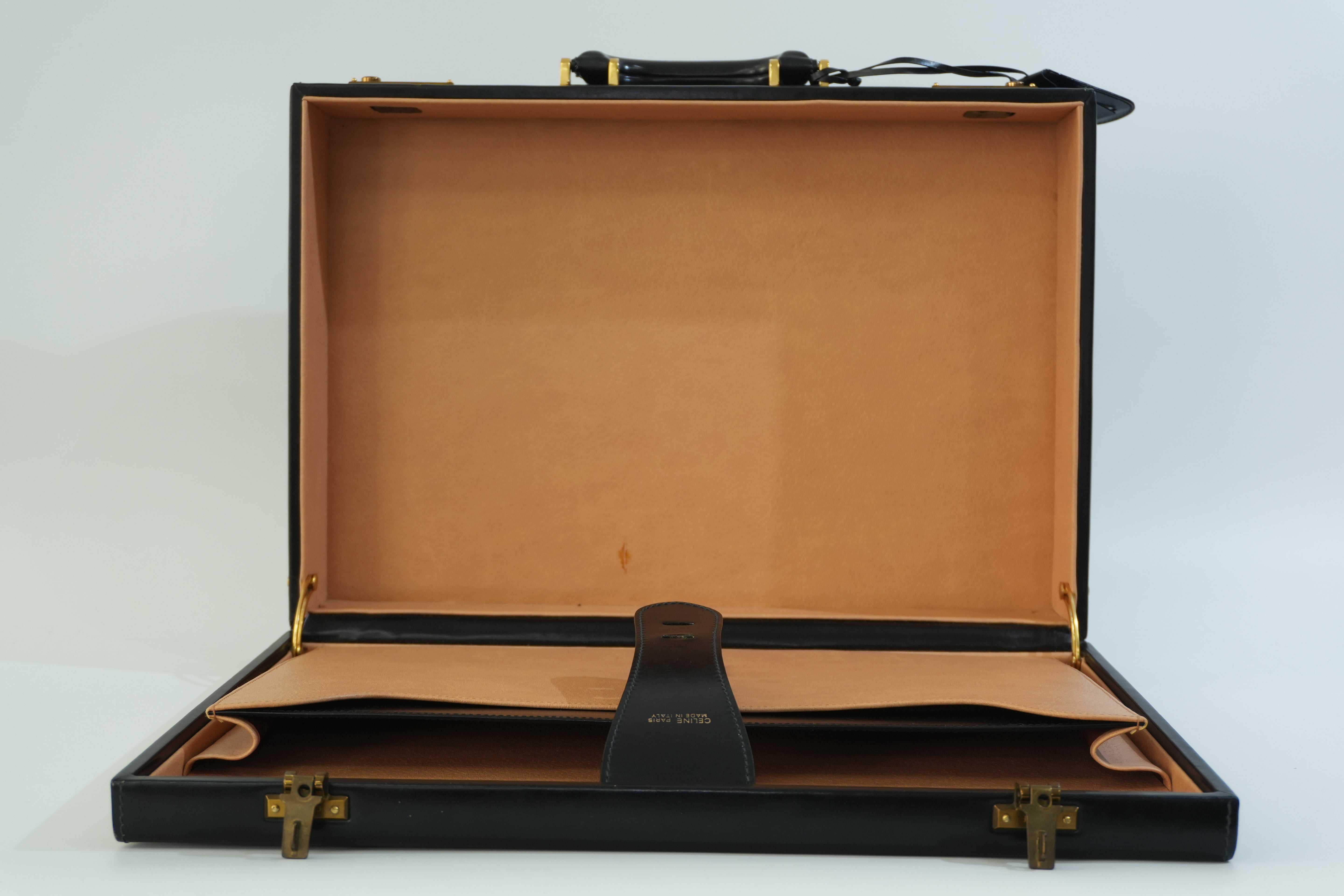 Pre-owned Celine Briefcase Handbag Black