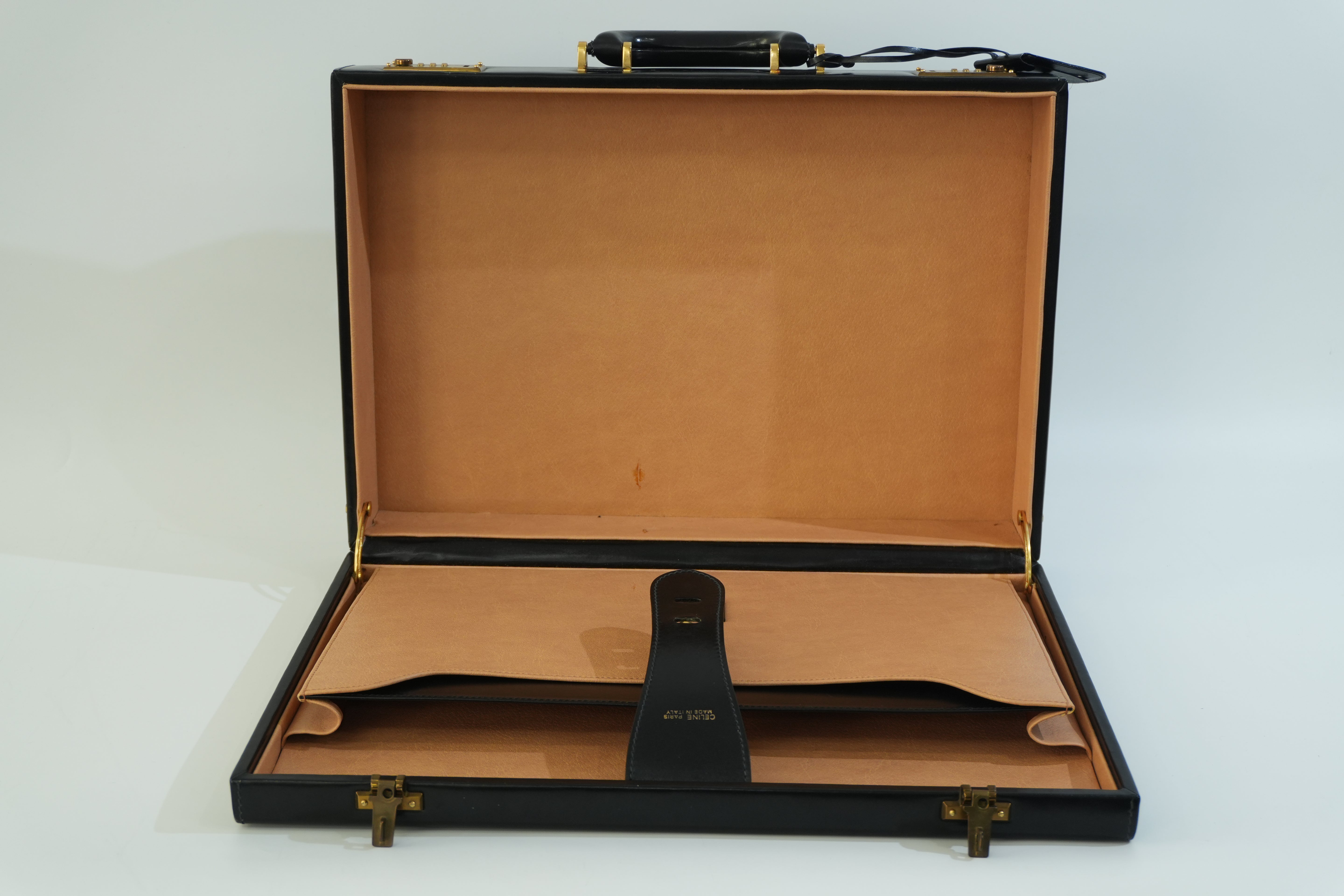 Pre-owned Celine Briefcase Handbag Black
