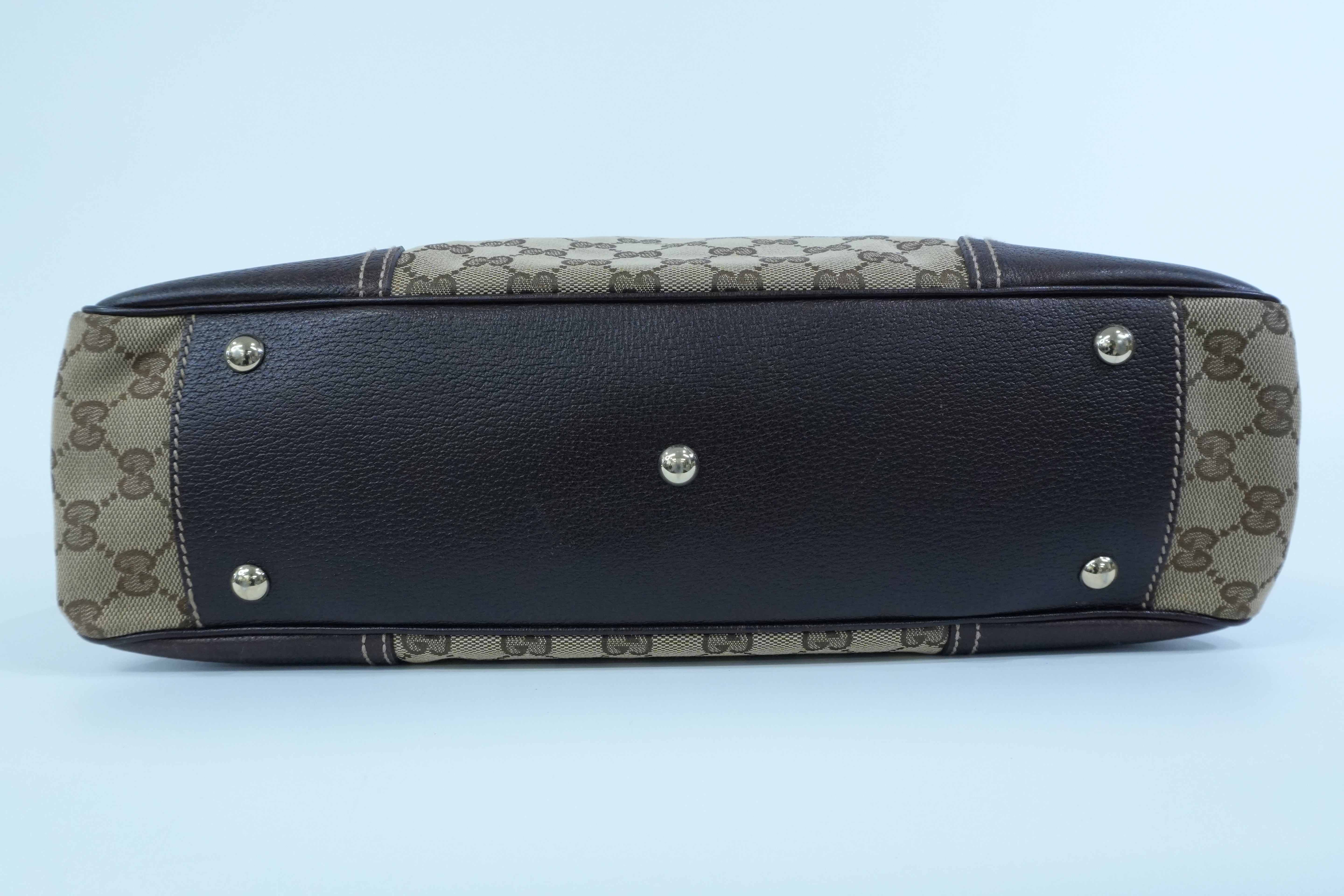 Pre-owned Gucci Ophidia Tote Bag Brown