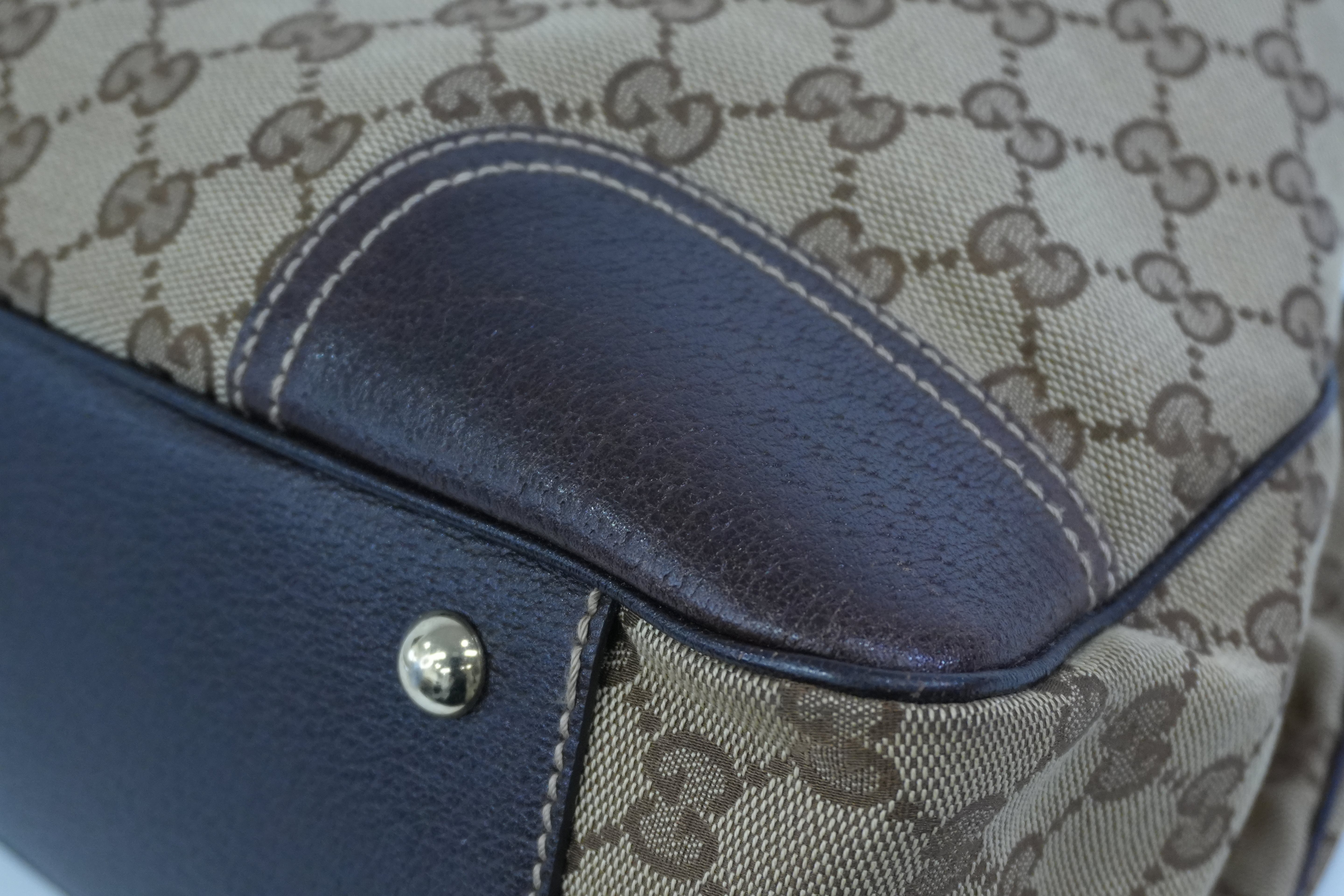 Pre-owned Gucci Ophidia Tote Bag Brown