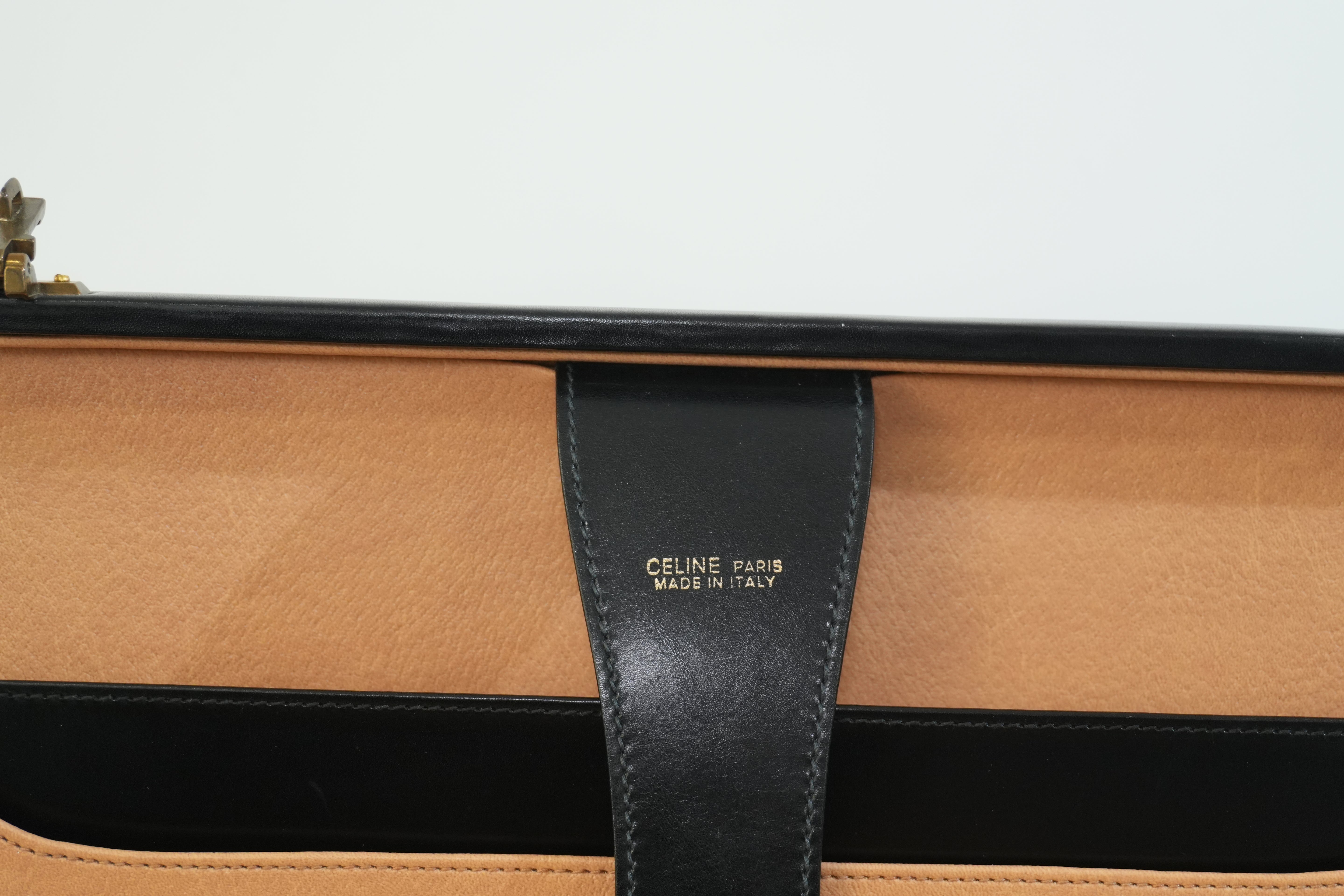 Pre-owned Celine Briefcase Handbag Black