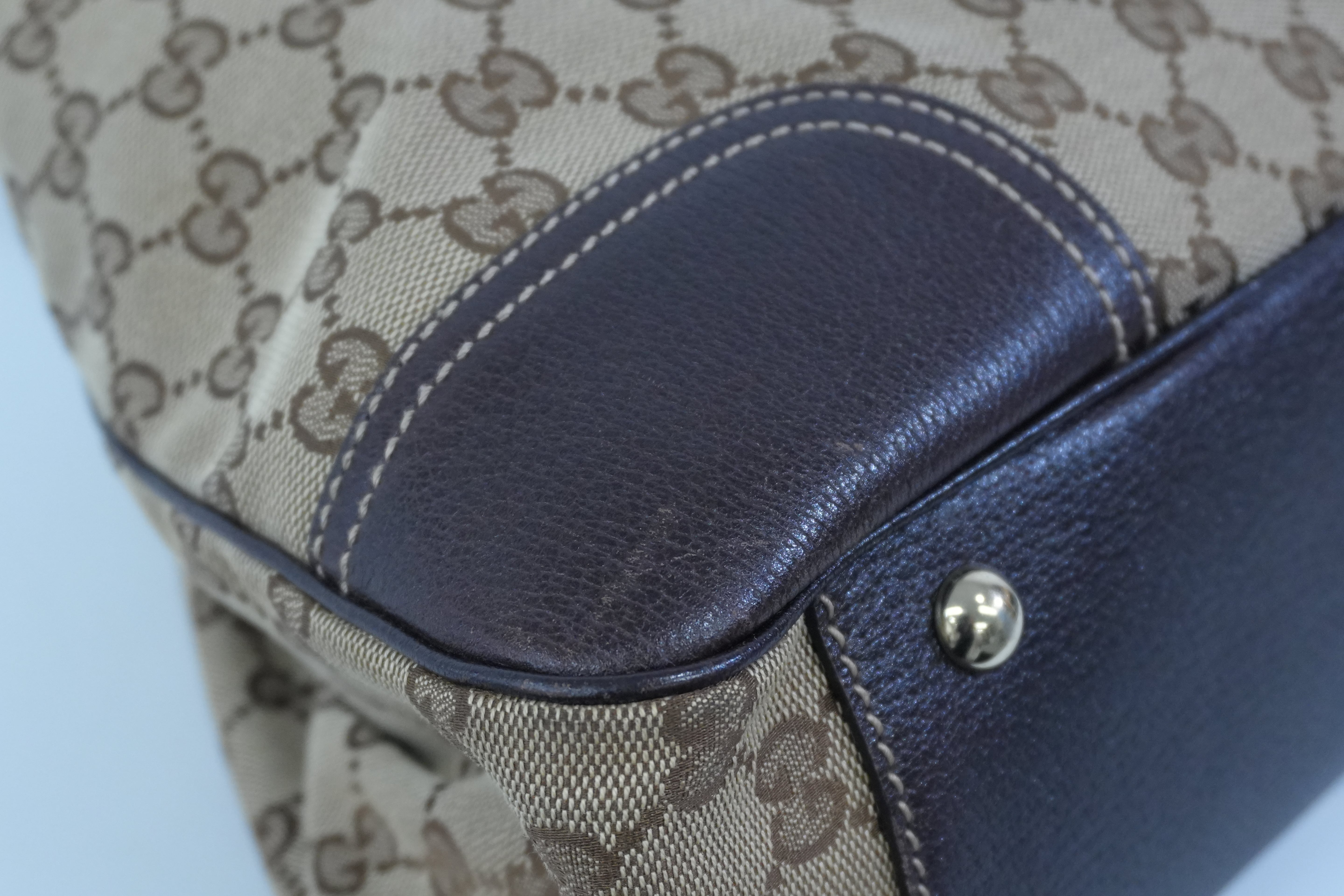 Pre-owned Gucci Ophidia Tote Bag Brown