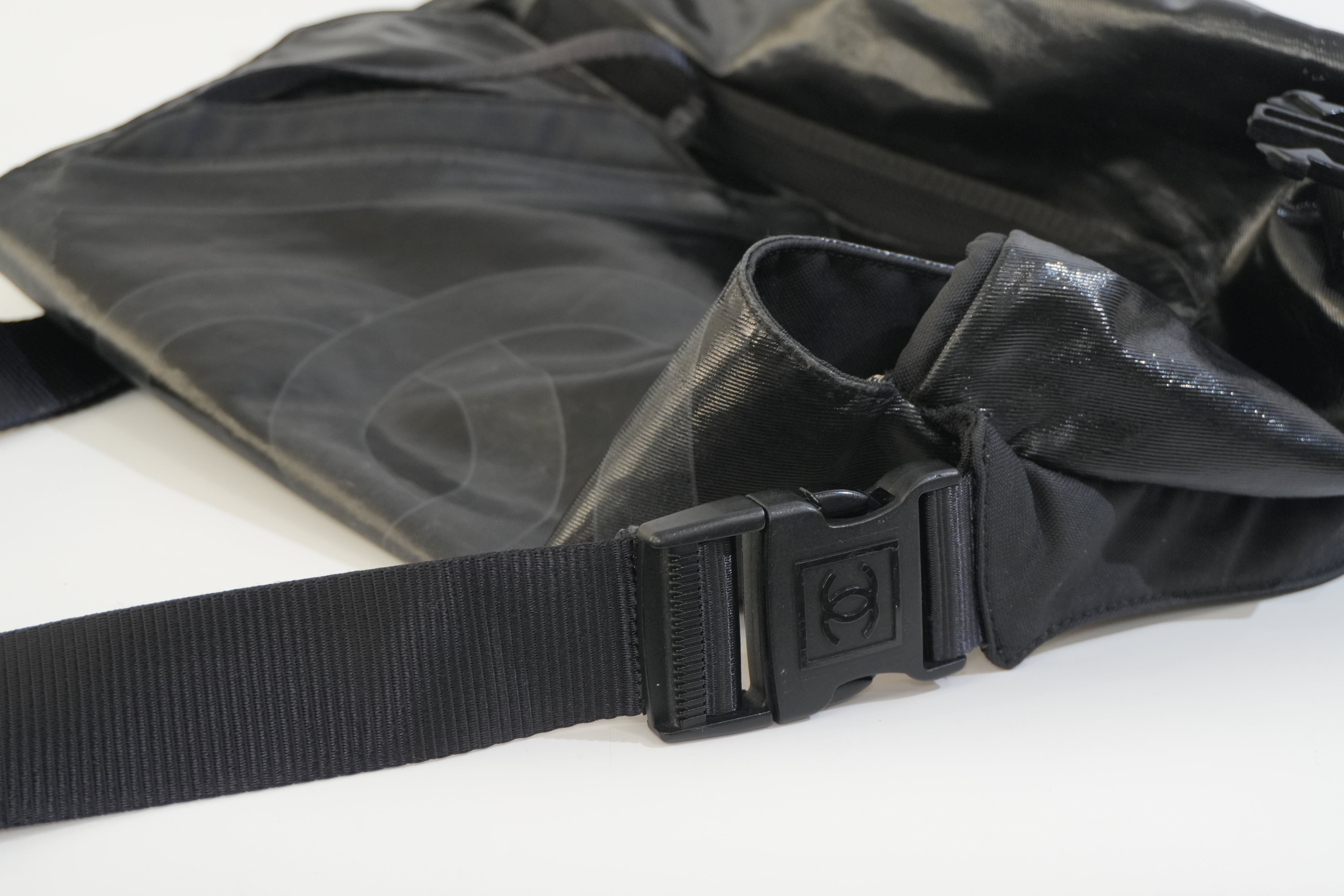 Pre-owned Chanel Sports Line Shoulder Bag Black