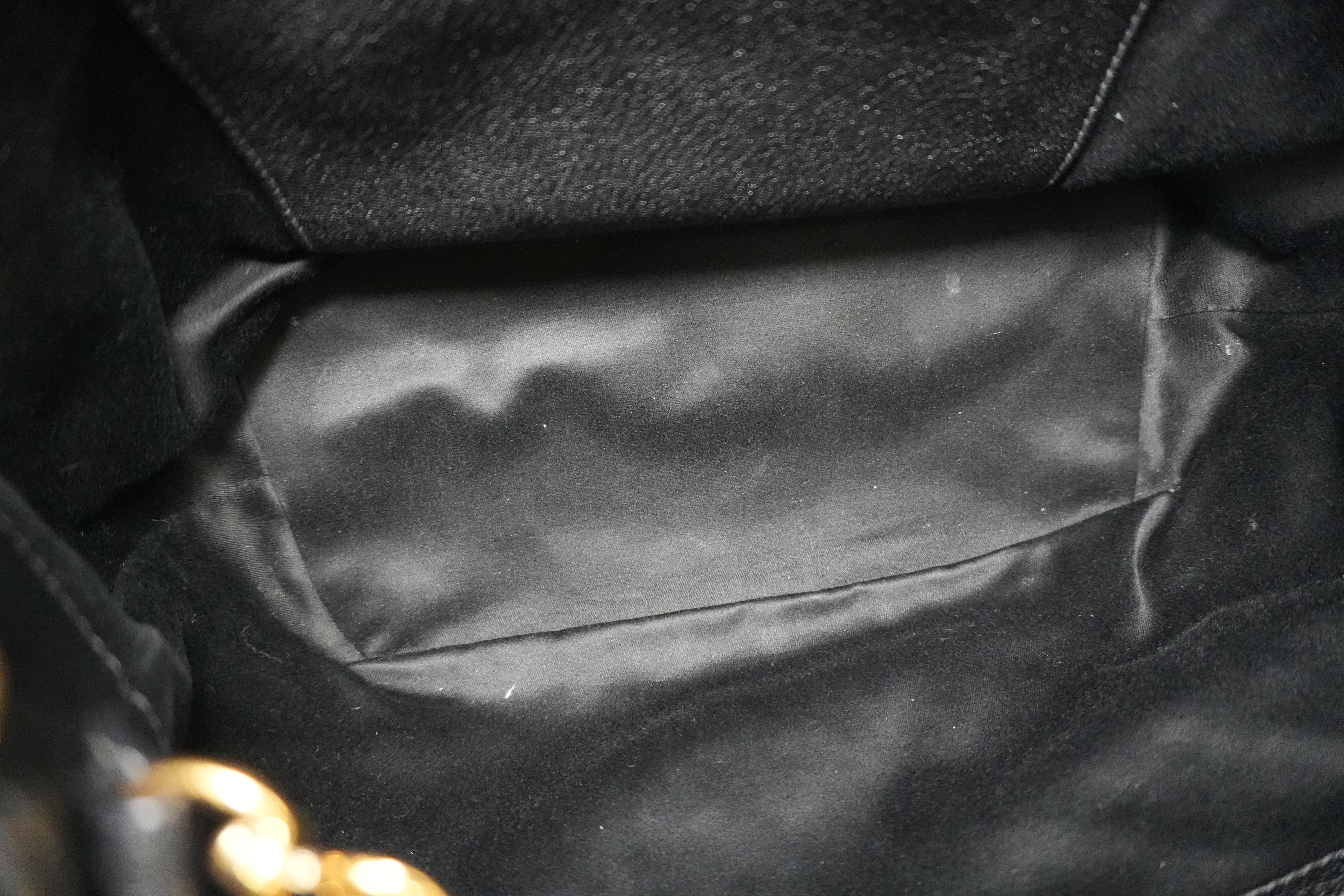 Miumiu Two Way Shoulder Bag Black Leather Used