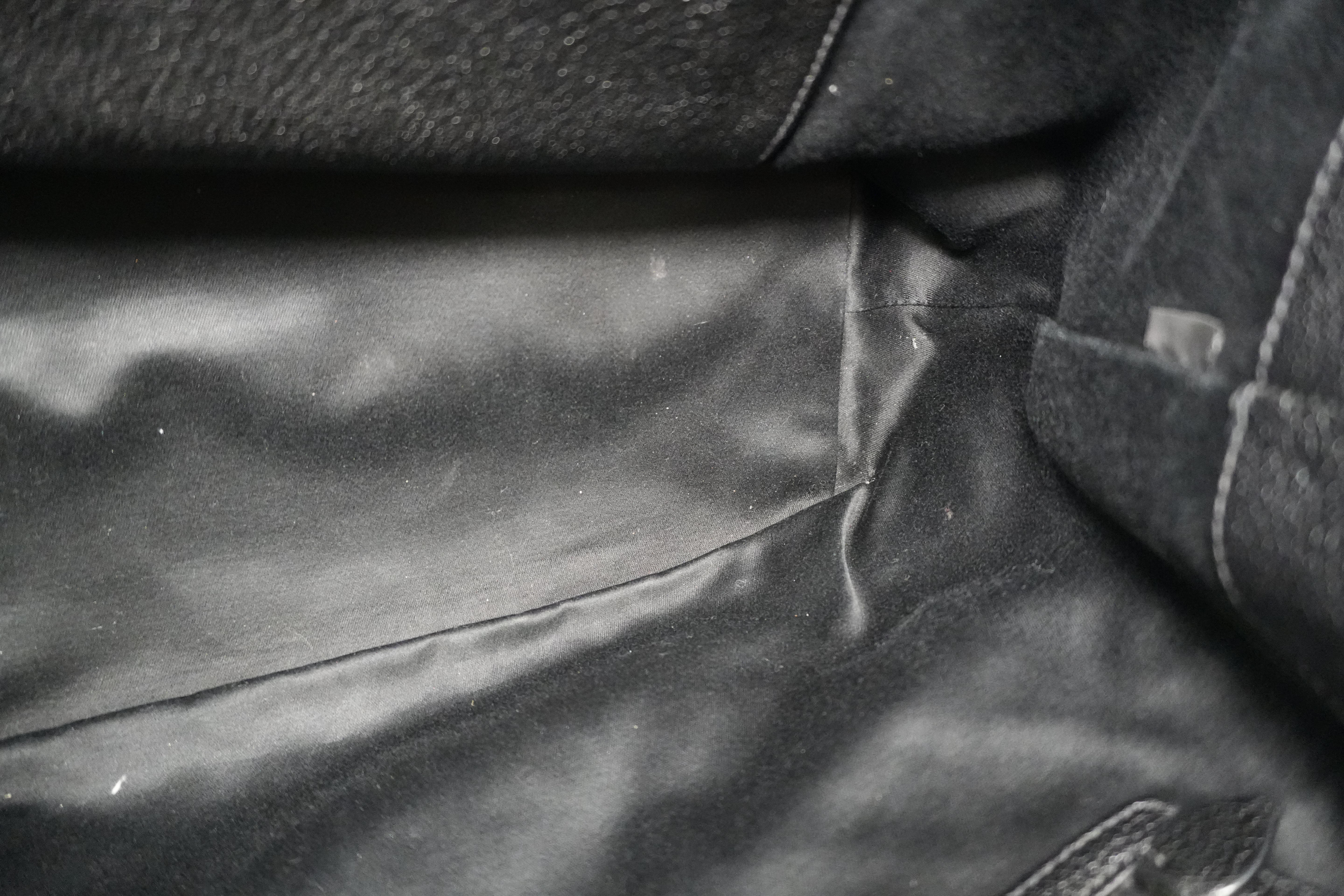 Miumiu Two Way Shoulder Bag Black Leather Used