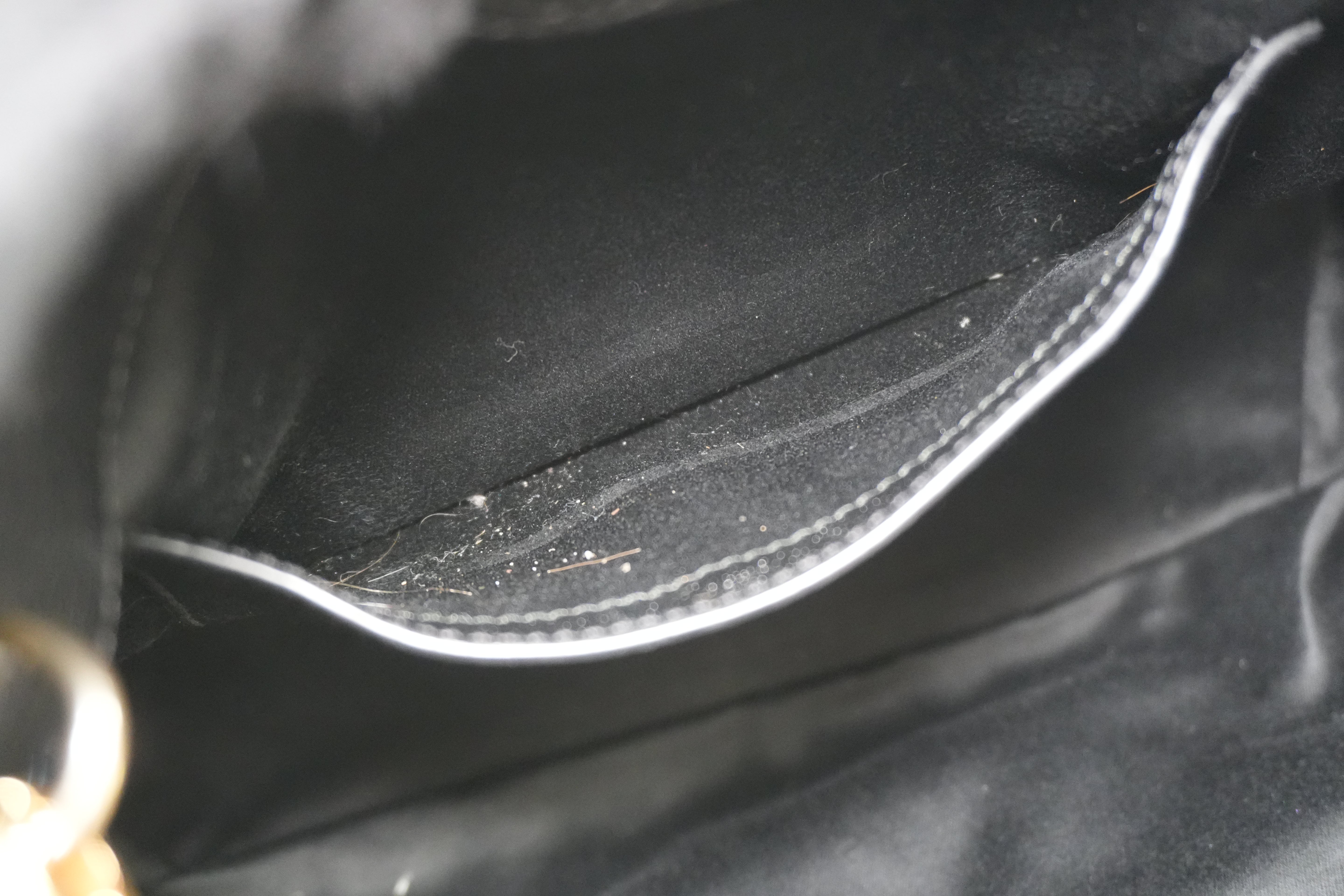 Miumiu Two Way Shoulder Bag Black Leather Used