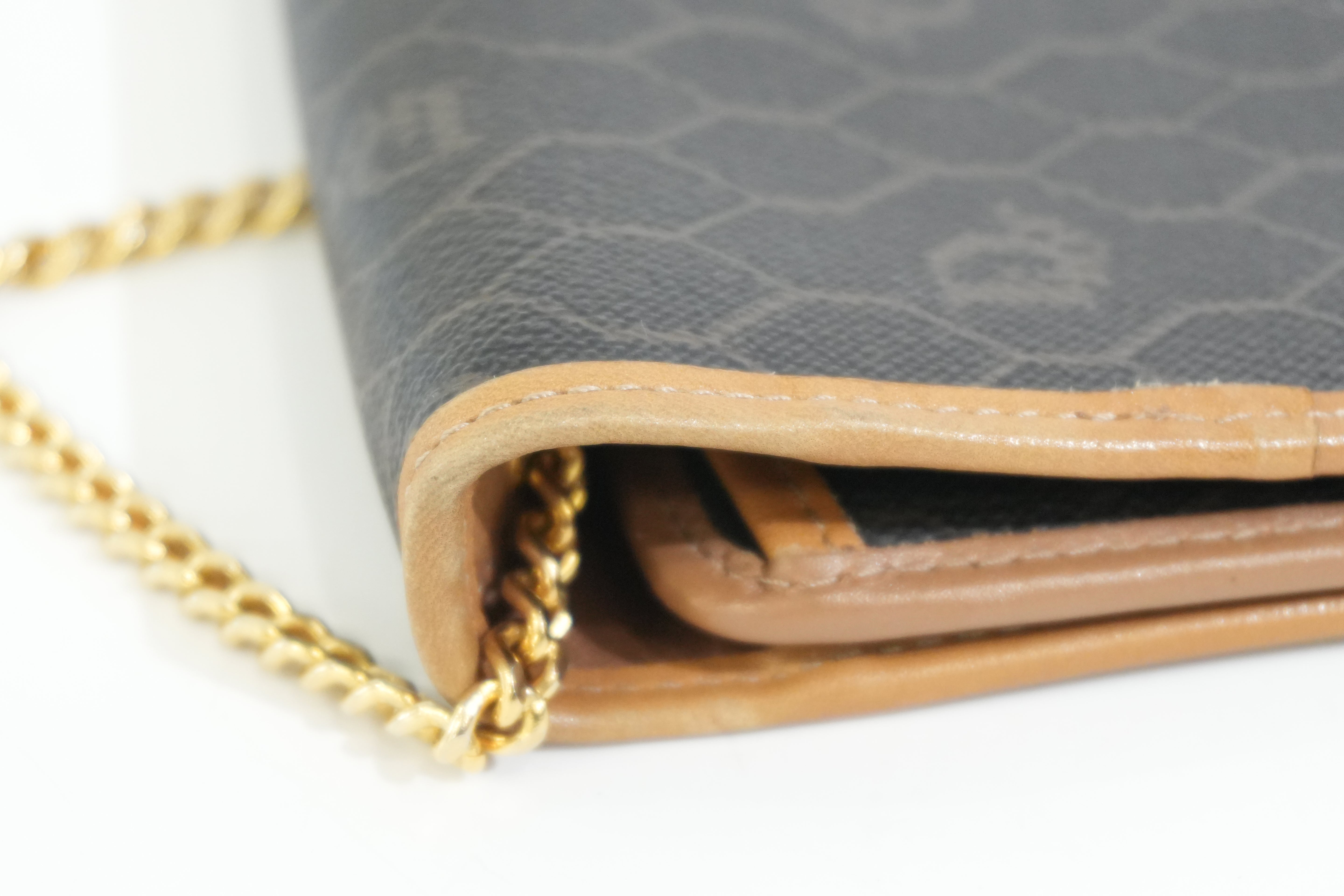 Pre-owned Dior Honeycomb Chain Crossbody Bag Black