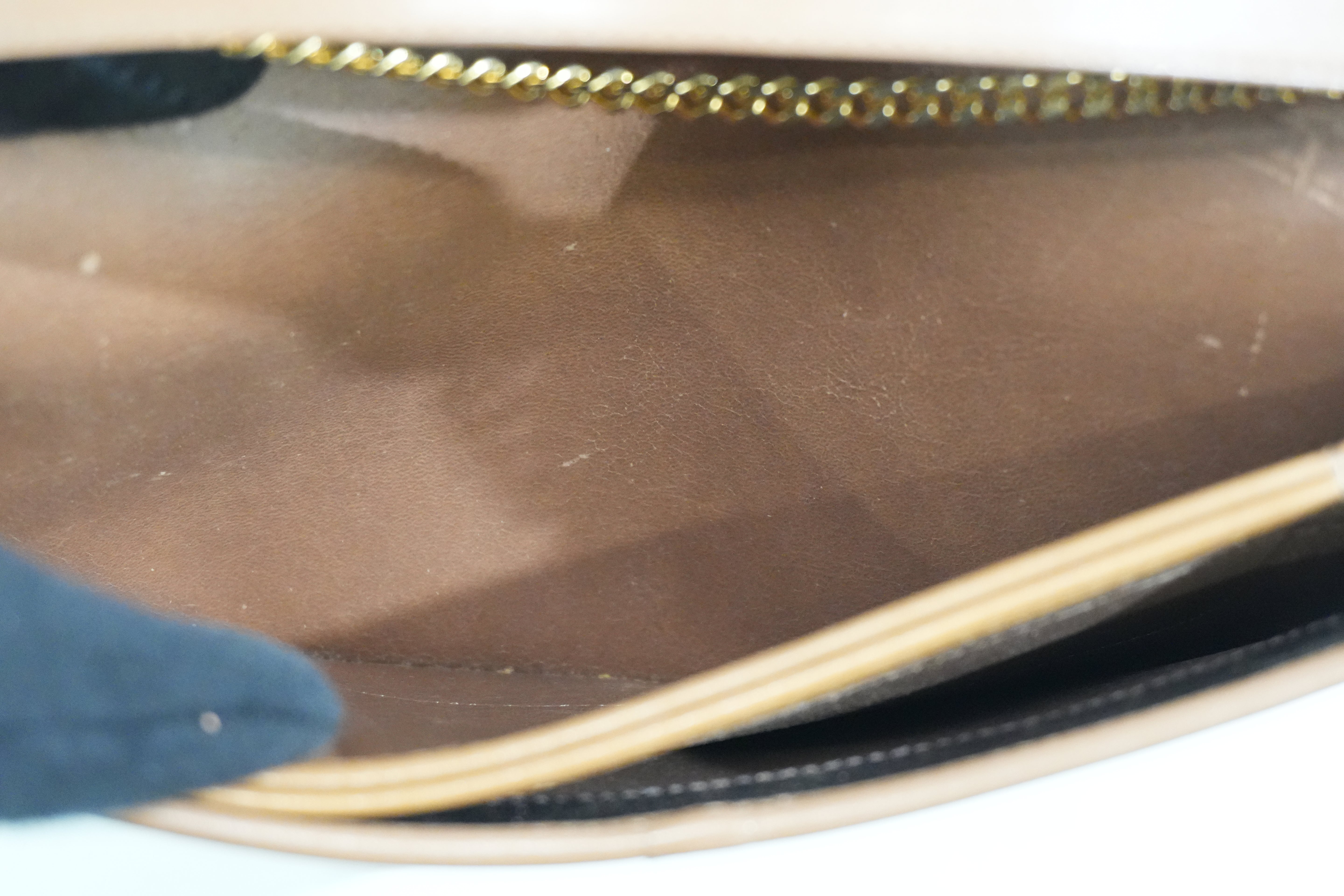 Pre-owned Dior Honeycomb Chain Crossbody Bag Black