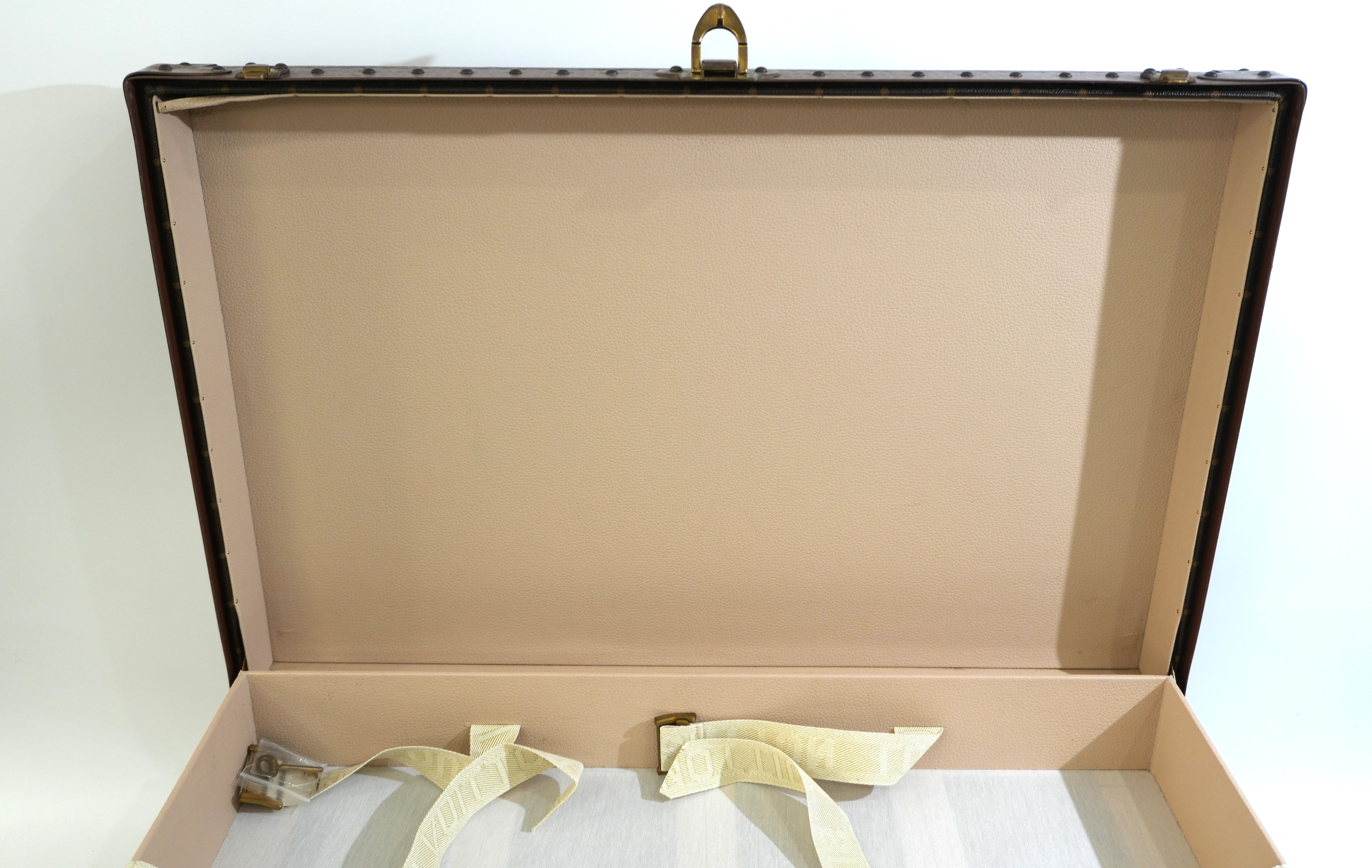Pre-owned Louis Vuitton Mono Trunk 75 Alzer