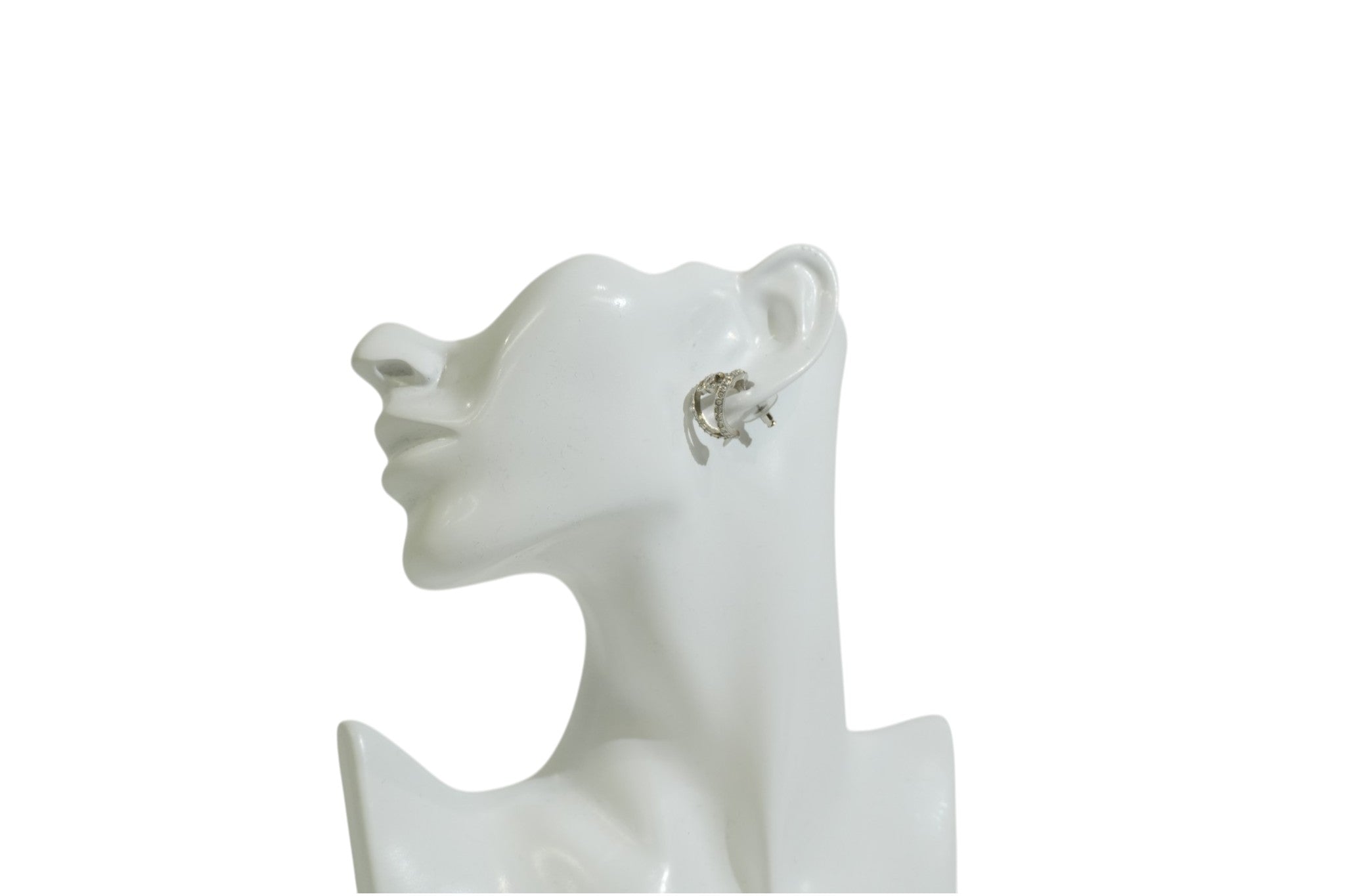 Pre-owned Chanel CC Earrings Silver tone