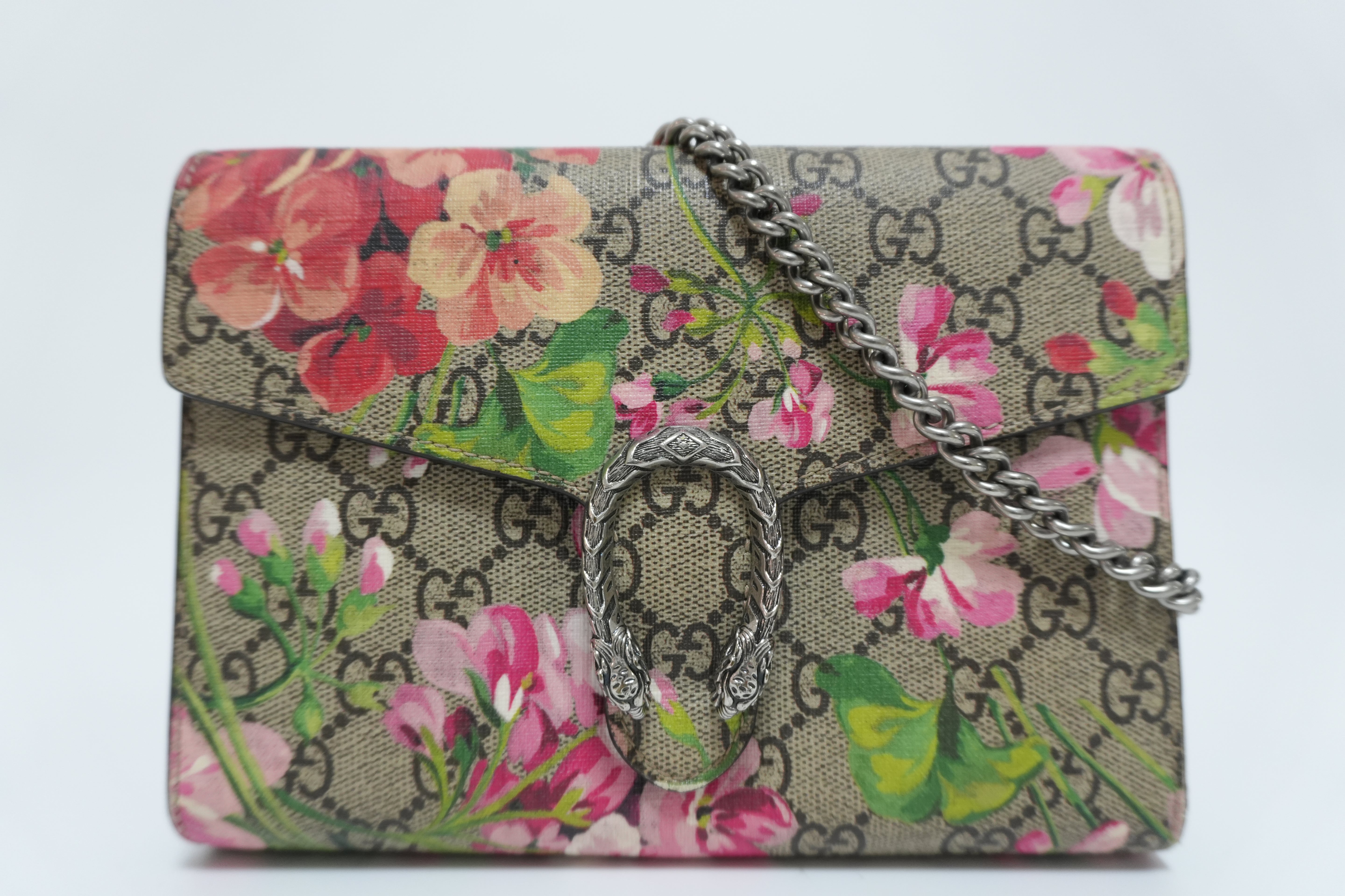 Gucci Dionysus Blooms Wallet on Chain Used
