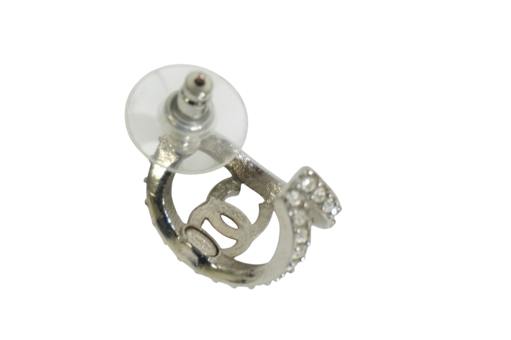 Pre-owned Chanel CC Earrings Silver tone