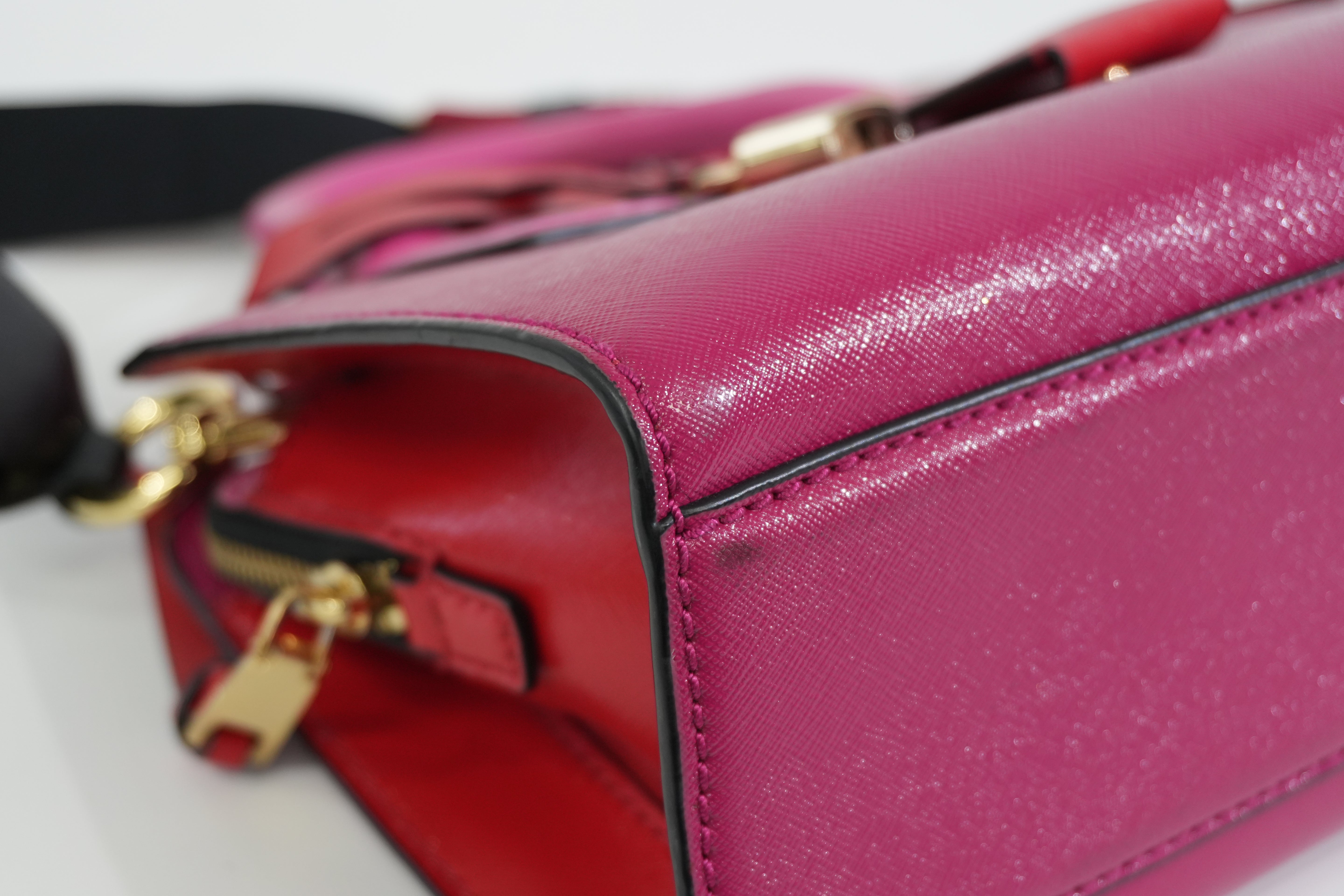 Pre-owned Marc Jacobs Leather Big Shot Two Way Shoulder Bag Pink