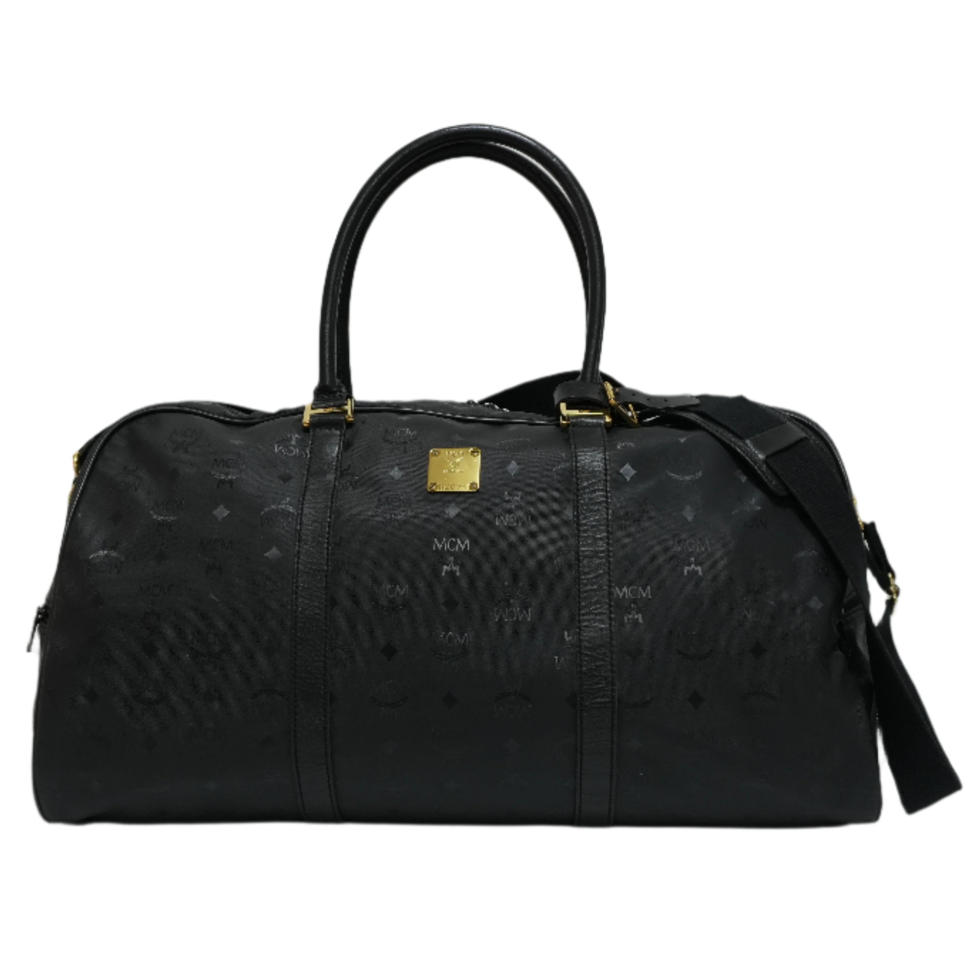 【美品】MCM レザー ダッフルバッグ M3767 MCM Duffle Bag Black Used