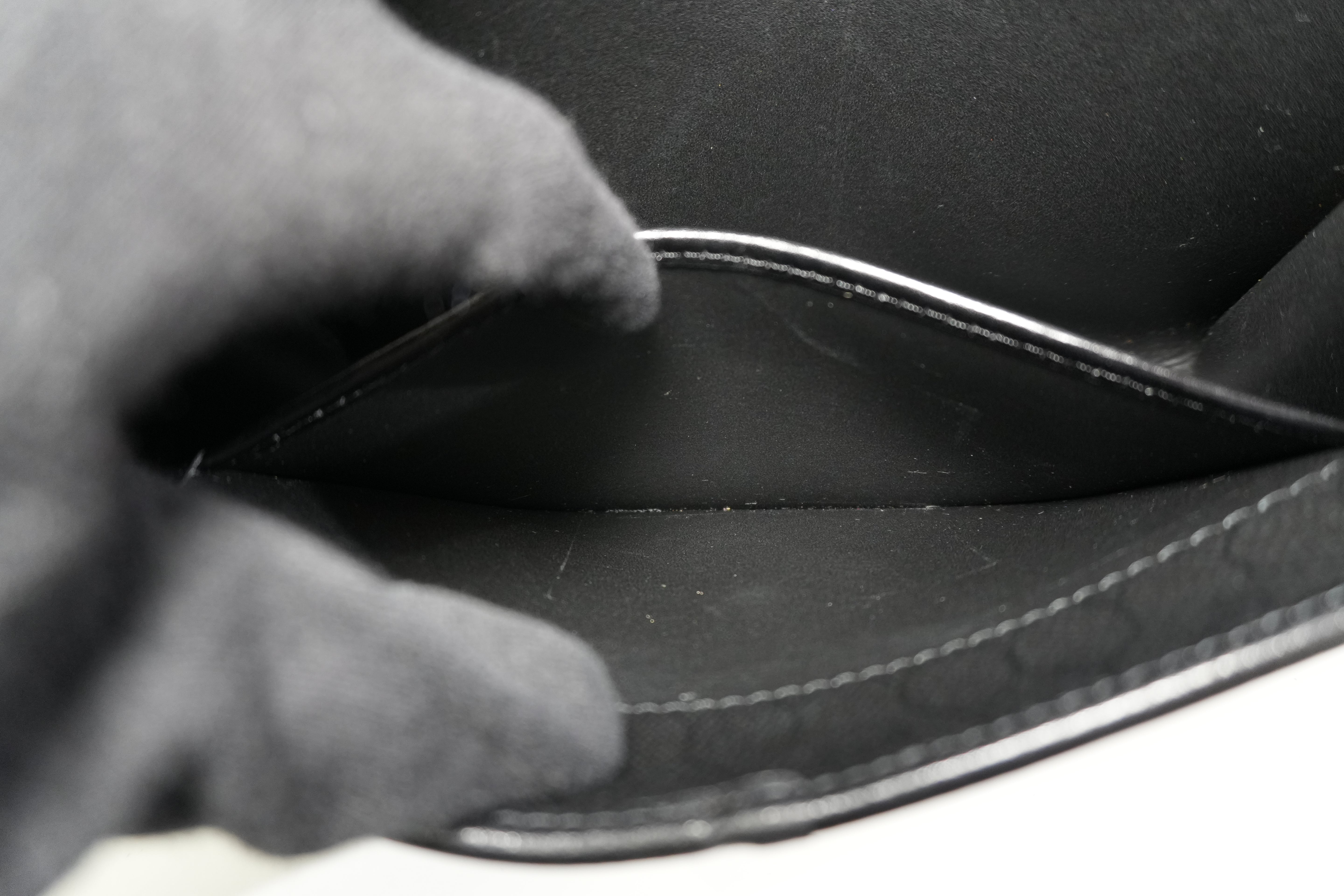 Pre-owned Christian Dior Honeycomb Shoulder Bag Black