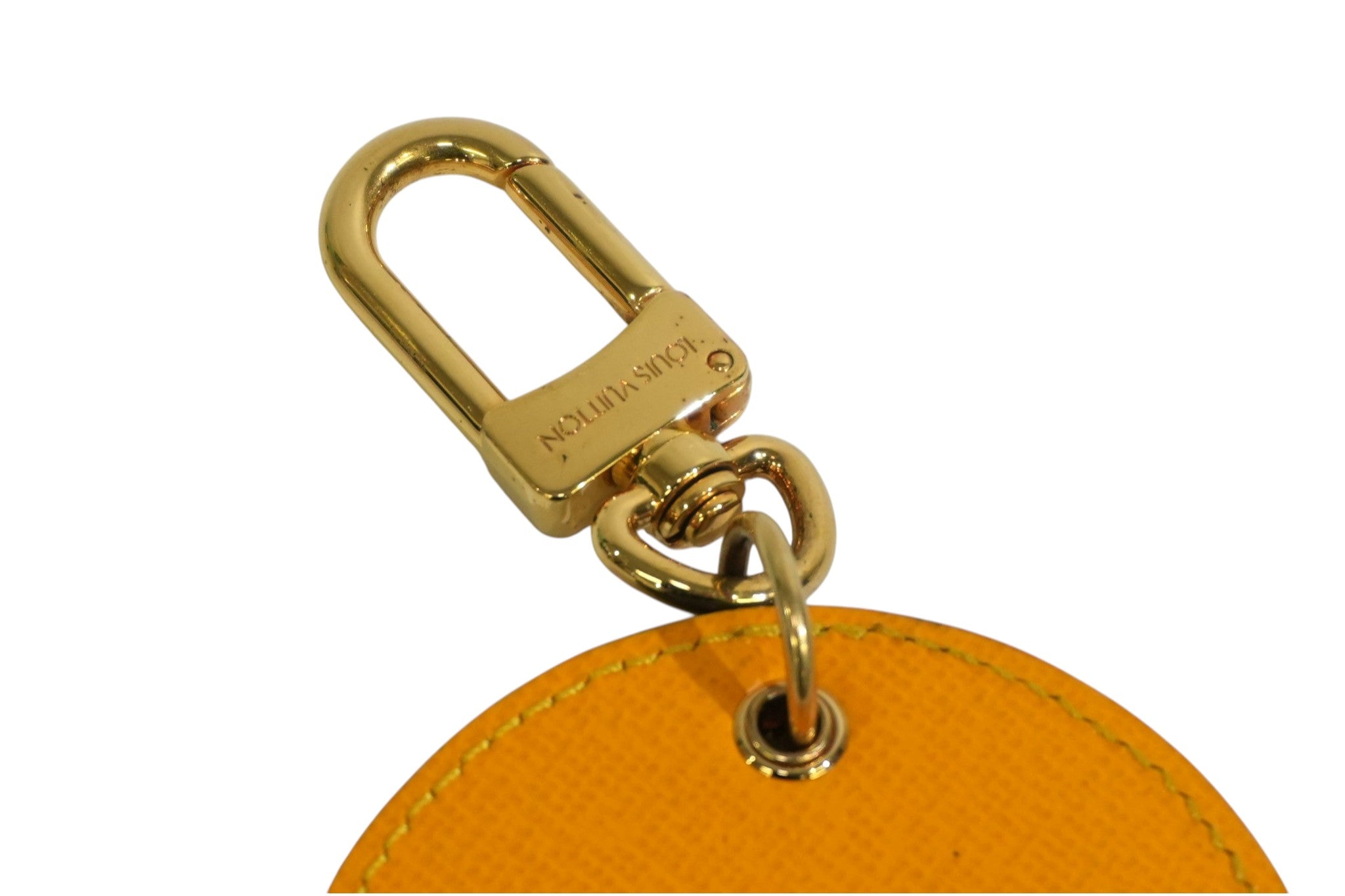 Pre-owned Louis Vuitton Round Yayoi Kusuma Bag Charm Yellow