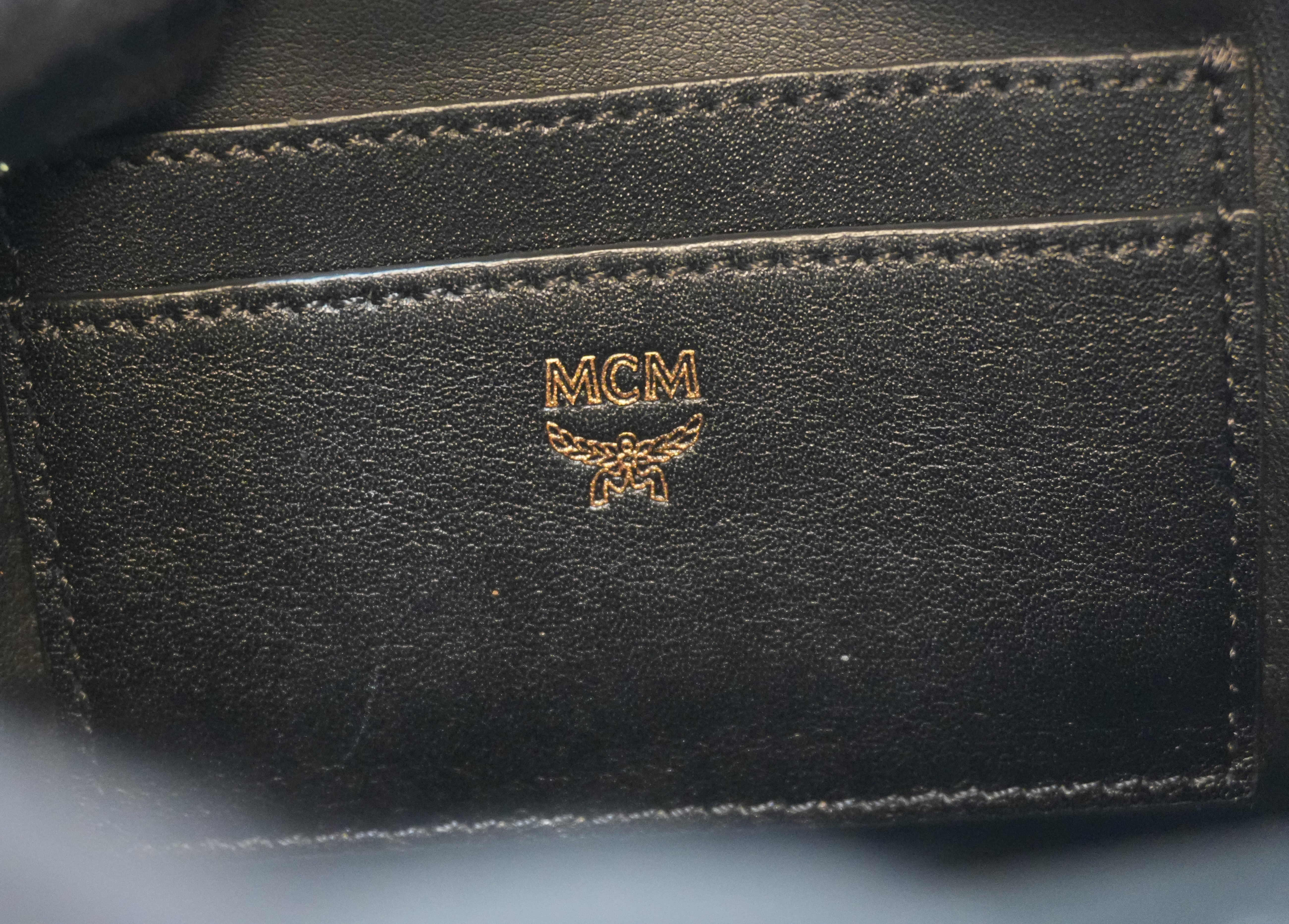 MCM Visetos Backpack Handle Strap Used