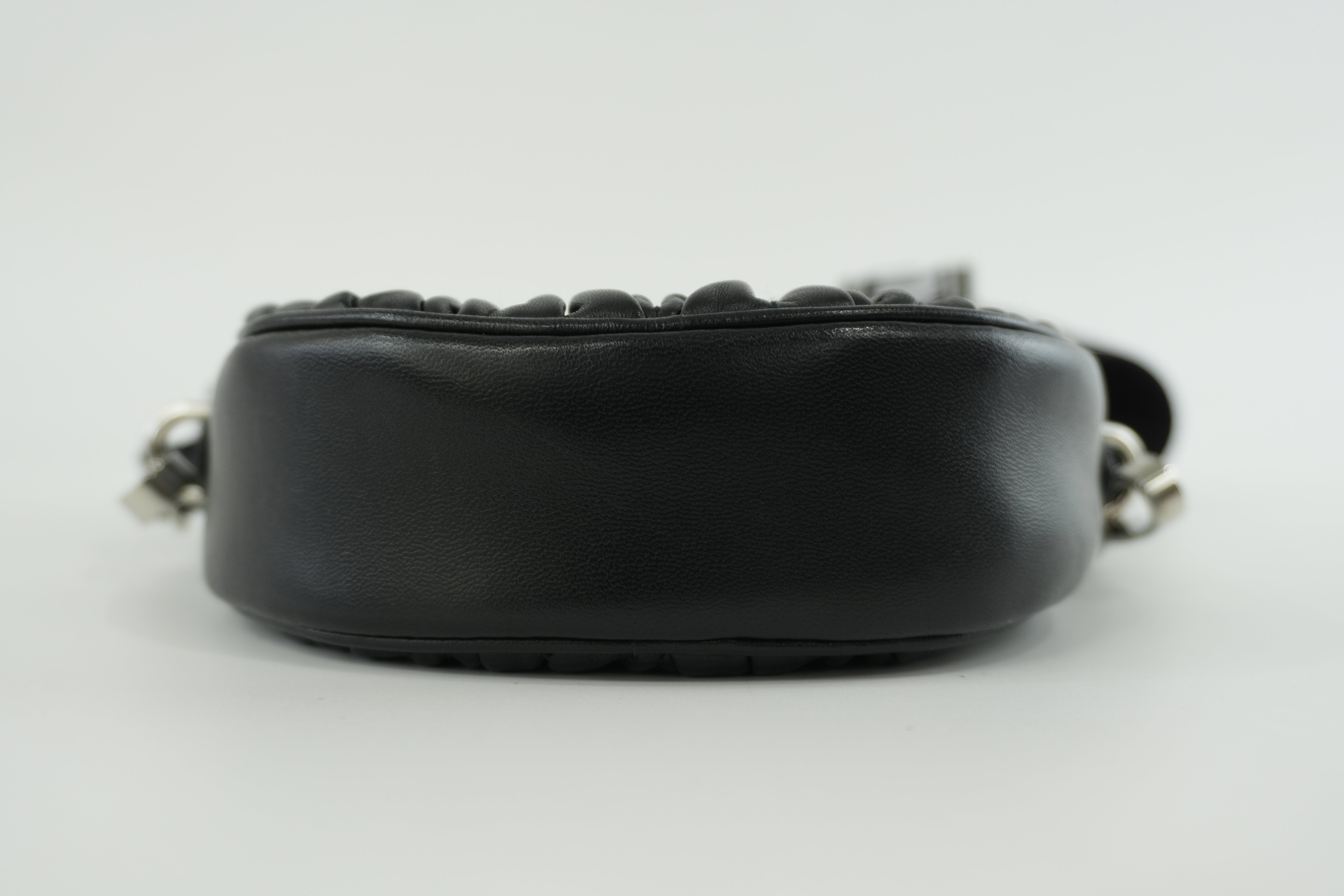 Miumiu Round Crossbody Leather Black Used