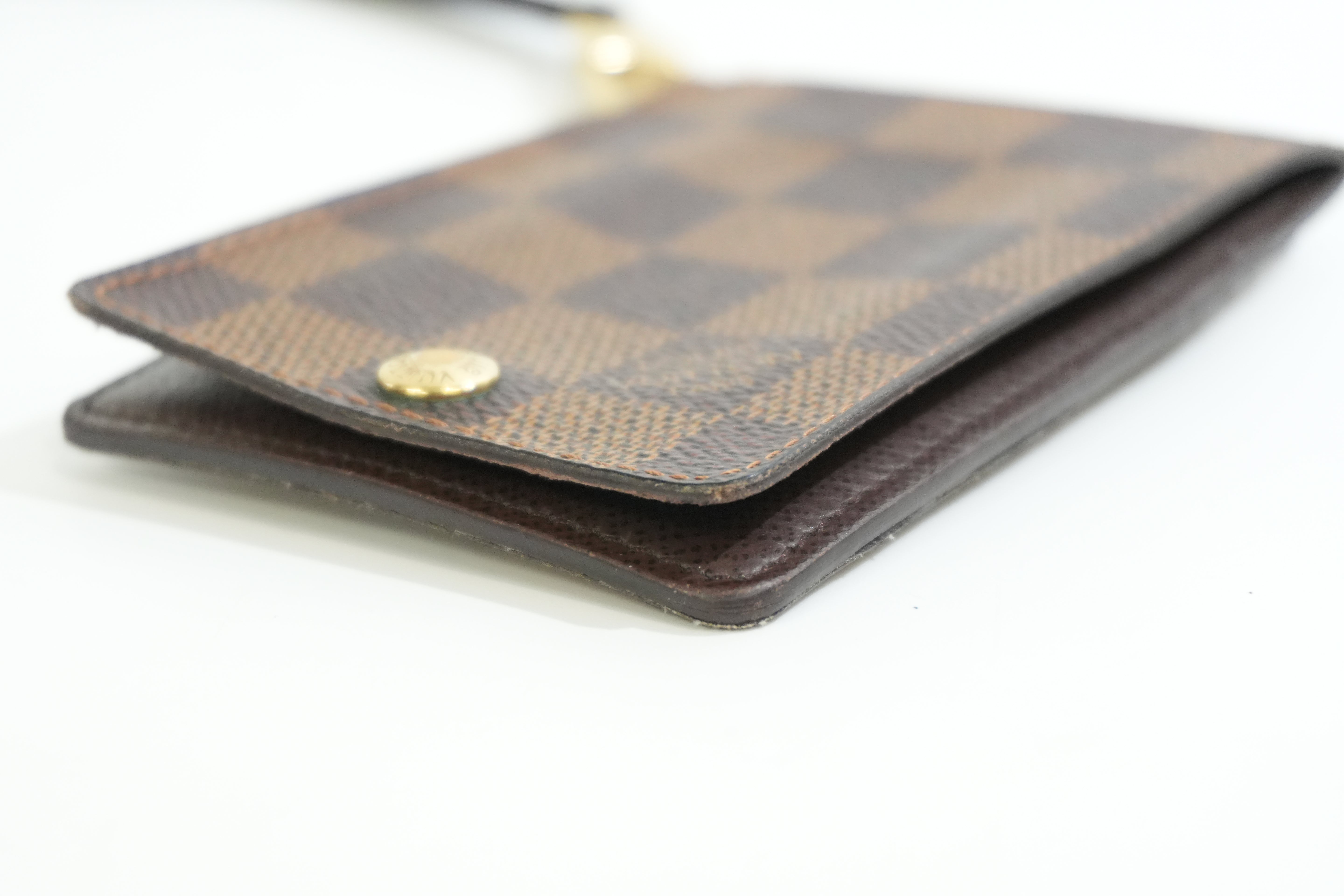 Pre-owned Louis Vuitton Damier Ebene Pass Case